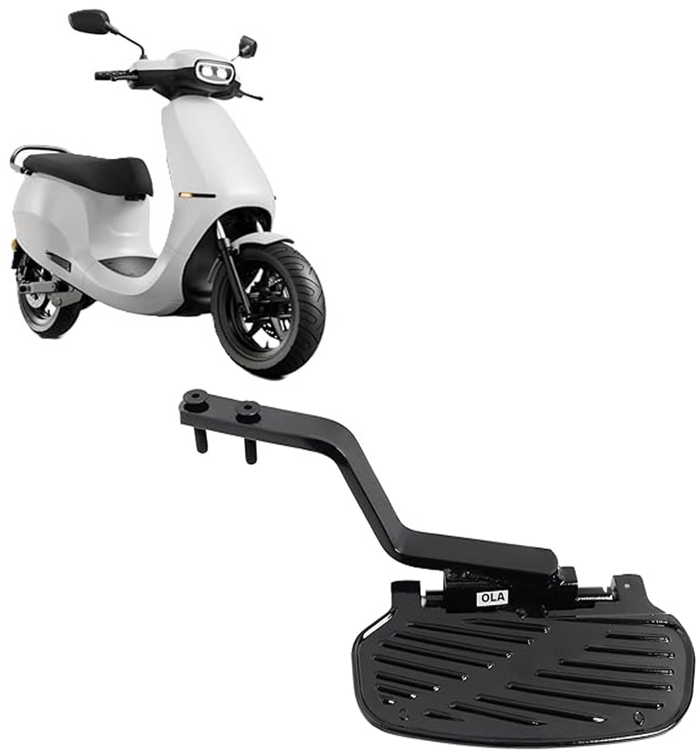     			Ladies Foot Rest for Ola Electric Scooter | Compatible with Ola S1x, Ola S1 Air | Ola Foot Rest (Rear Left | Black) Made of Heavy Duty Iron Rod Flat Handle | Ola S1 Pro Gen 2 Accessories