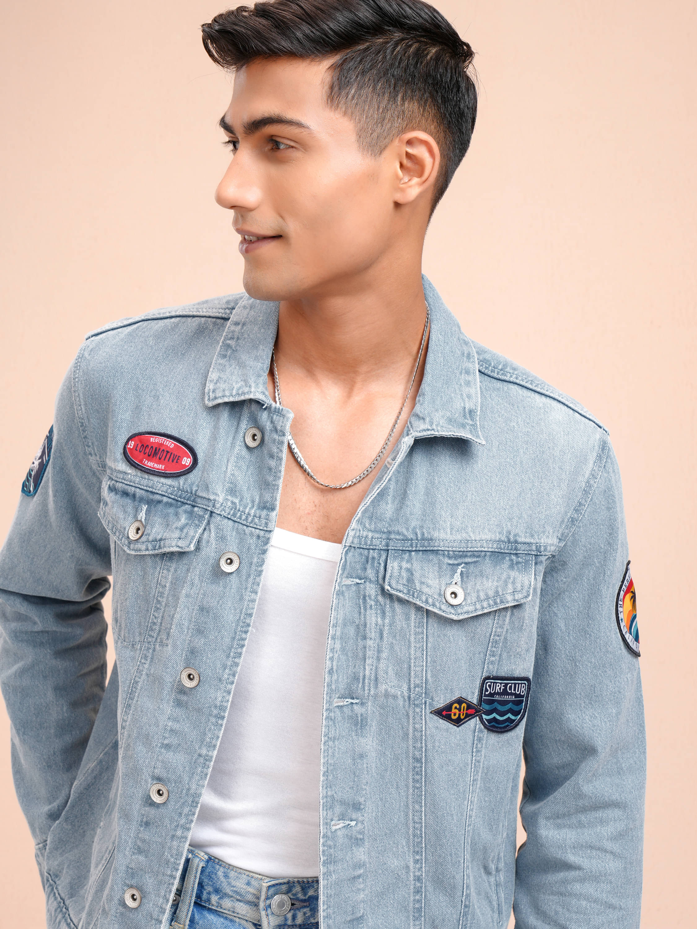     			Locomotive Cotton Men's Denim Jacket - Blue ( Pack of 1 )