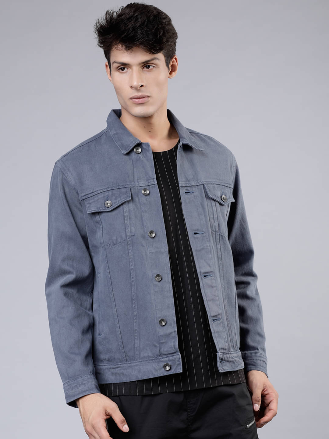     			Locomotive Cotton Men's Denim Jacket - Blue ( Pack of 1 )