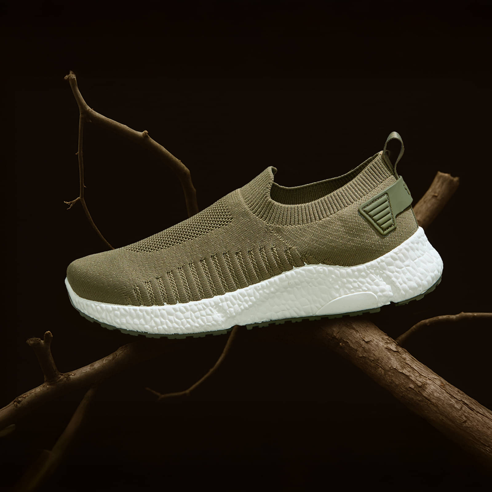     			Neemans Olive Women's Slip On