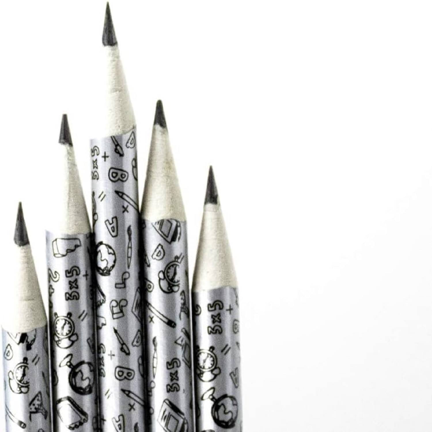     			Recycled Paper Pencils, 2b Extra Dark Black Lead Pencil, Premium Paper Printed Eco-Friendly Pencils