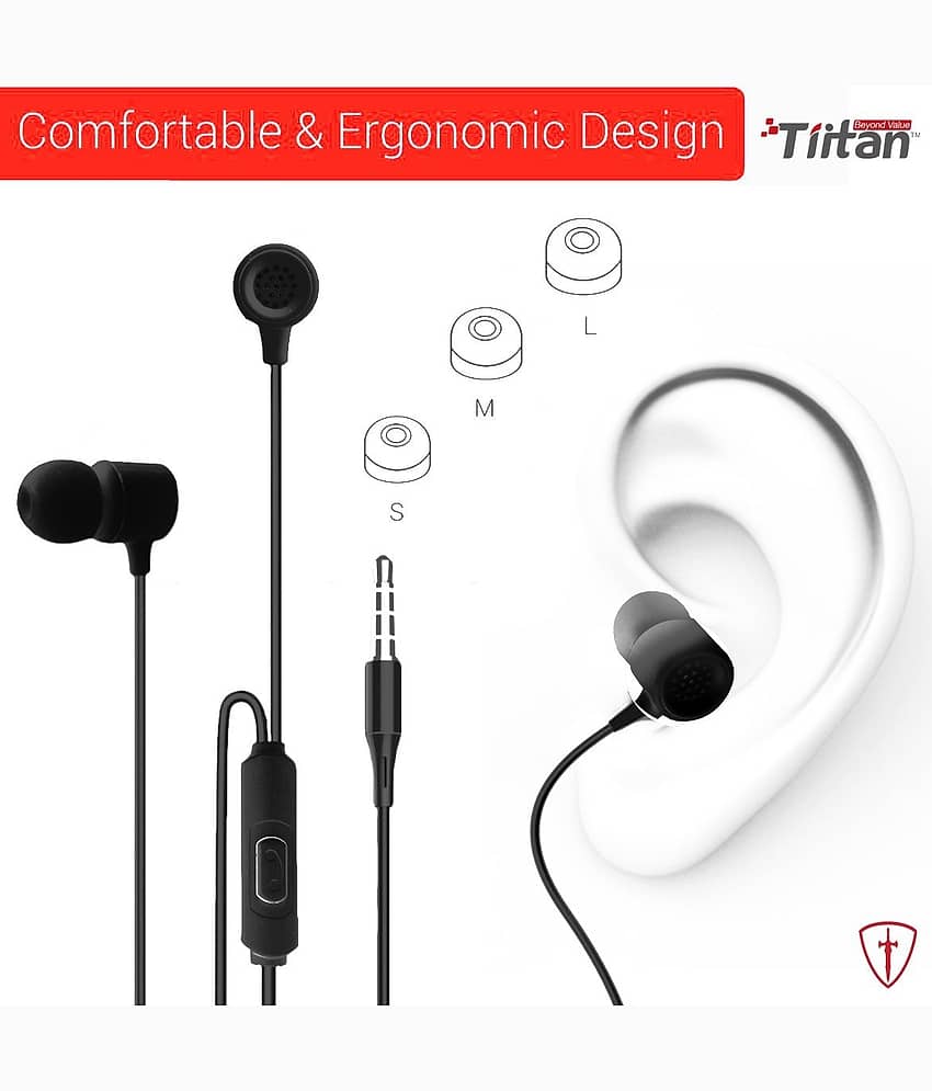 AXL AEP-20 In Ear Wired Earphone Hours Playback mm IPX4(Splash