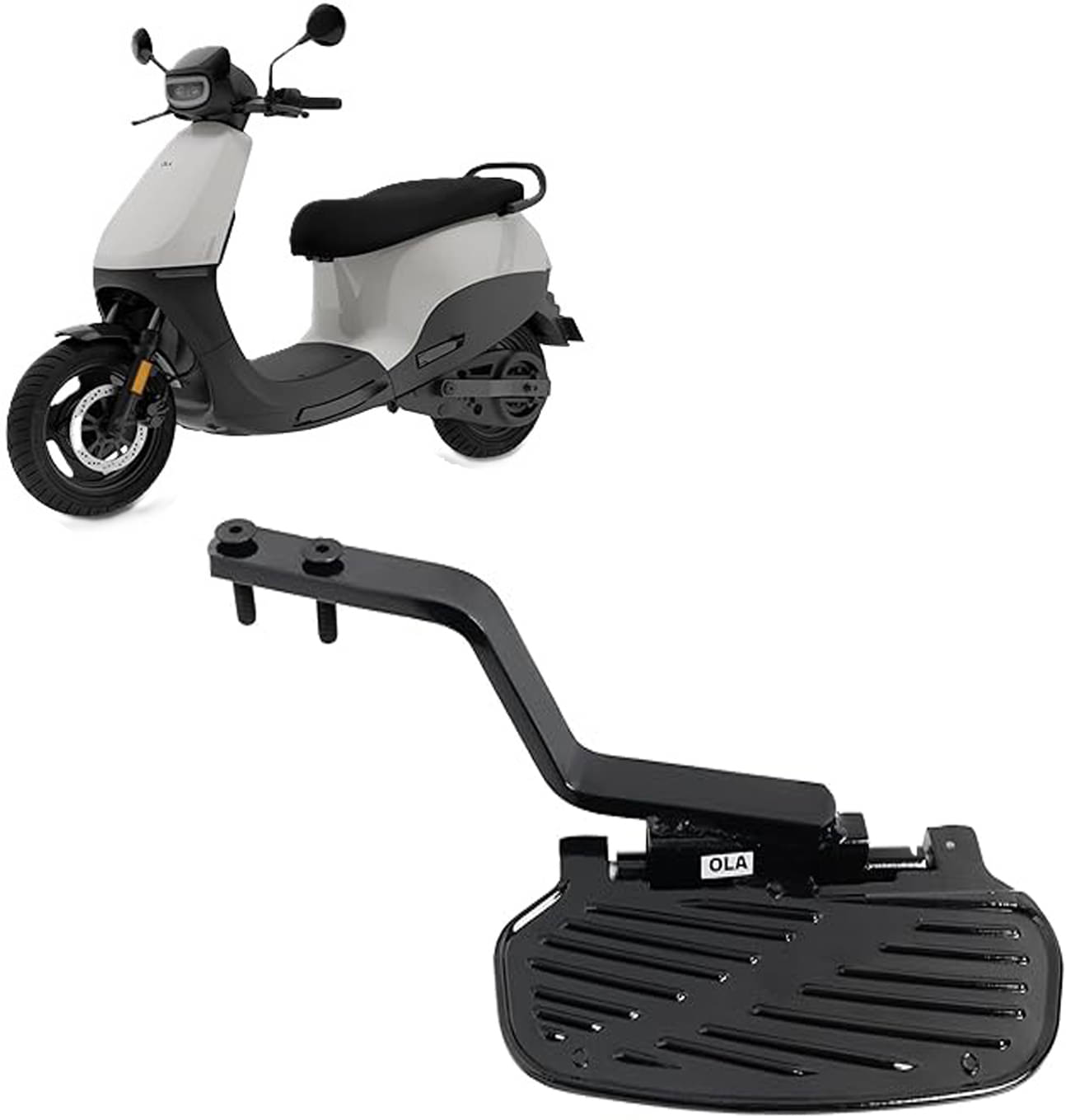     			Scotty Meatal Lady Footrest/Foot Rest Stand For Ola S1 Air (Rear Left) Made Of Heavy Duty Iron Rod Flat Handle