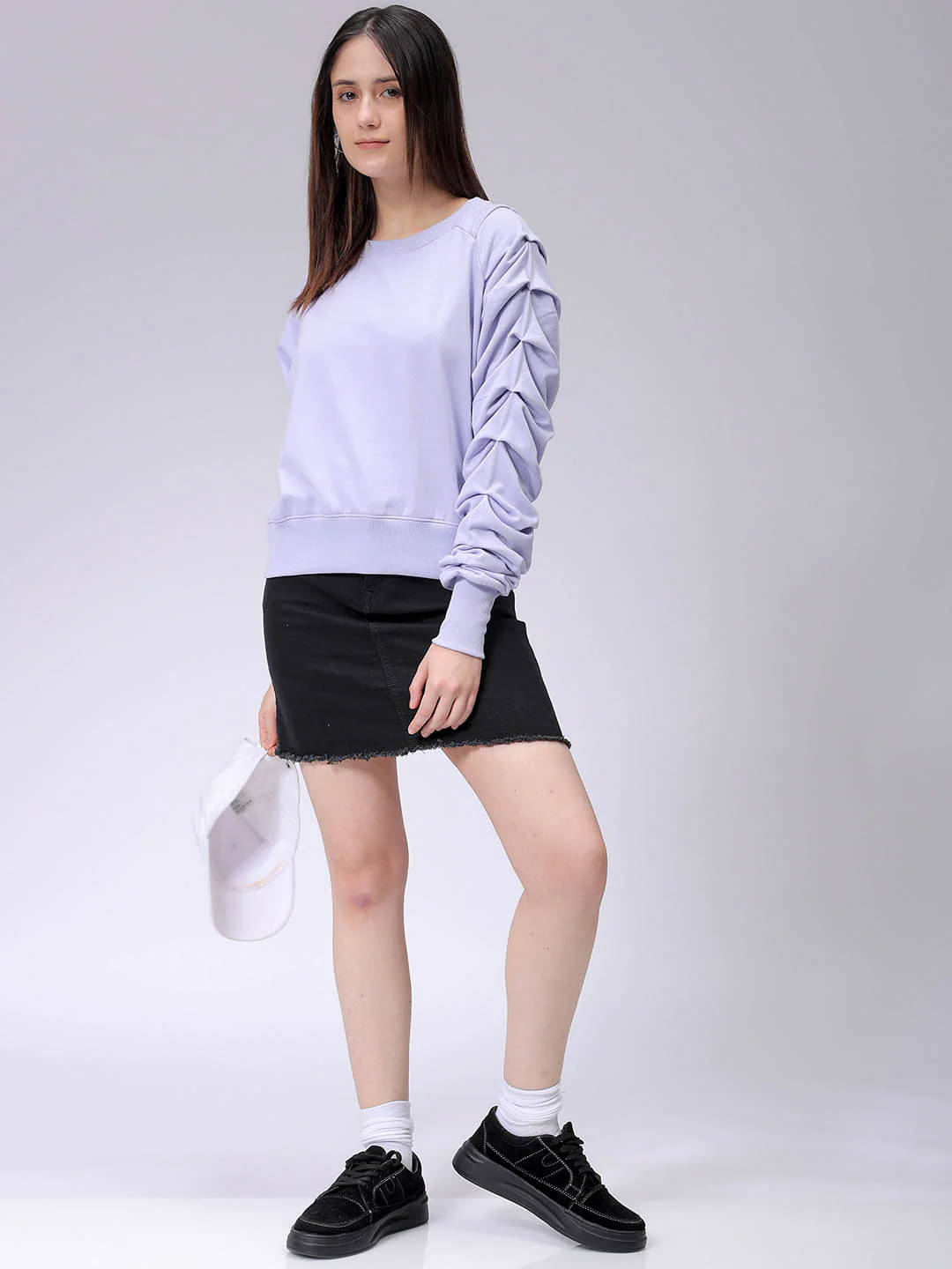 Simple Solution Fleece Women's Non Hooded Sweatshirt ( Purple ) Simple Solution Fleece Women's Non Hooded Sweatshirt ( Purple )