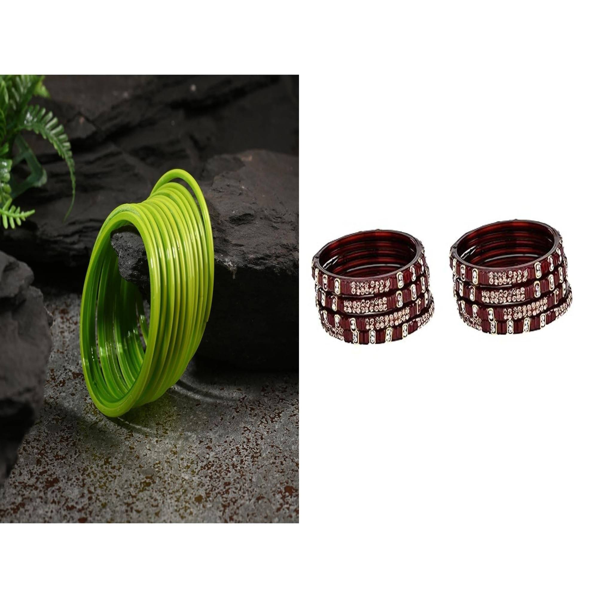     			Somil Multicolor Bangle Set ( Pack of 2 )