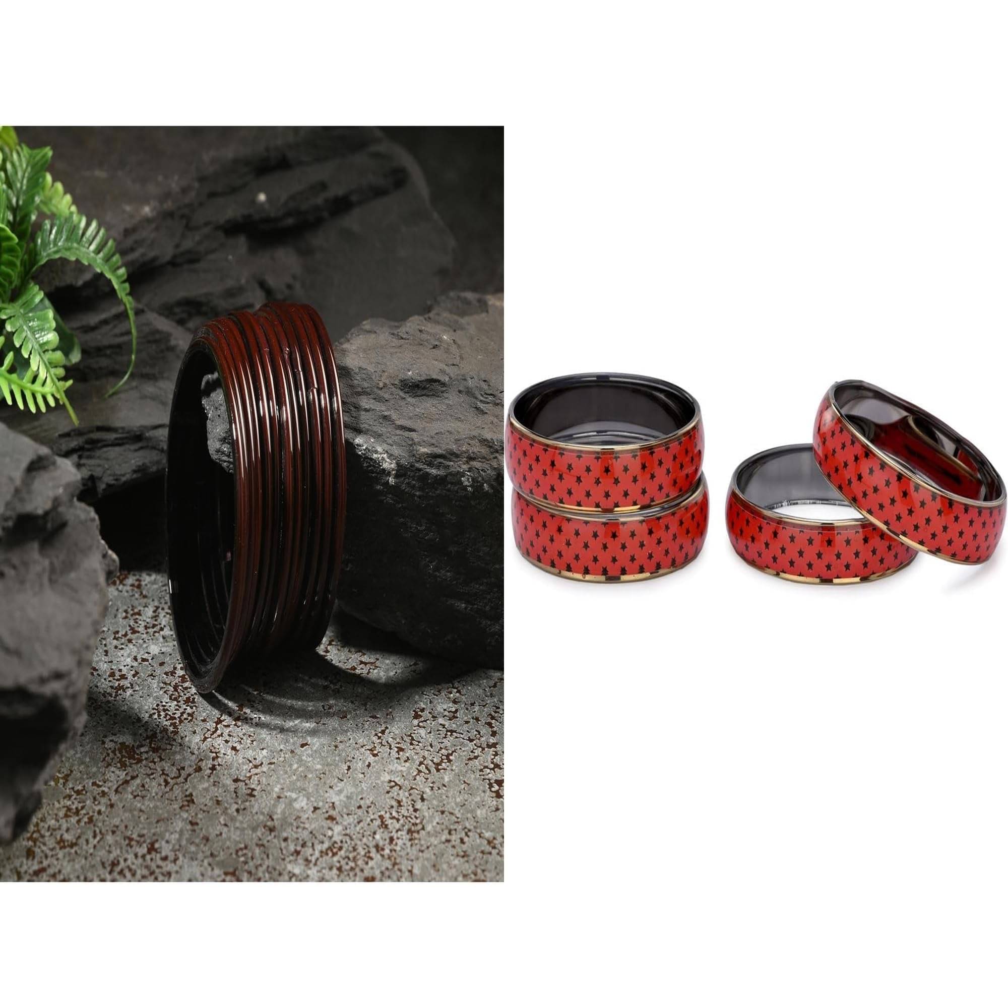     			Somil Multicolor Bangle Set ( Pack of 2 )