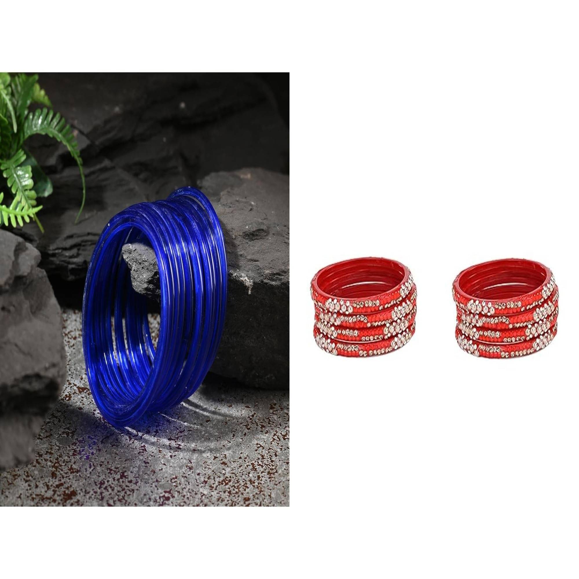     			Somil Multicolor Bangle Set ( Pack of 2 )