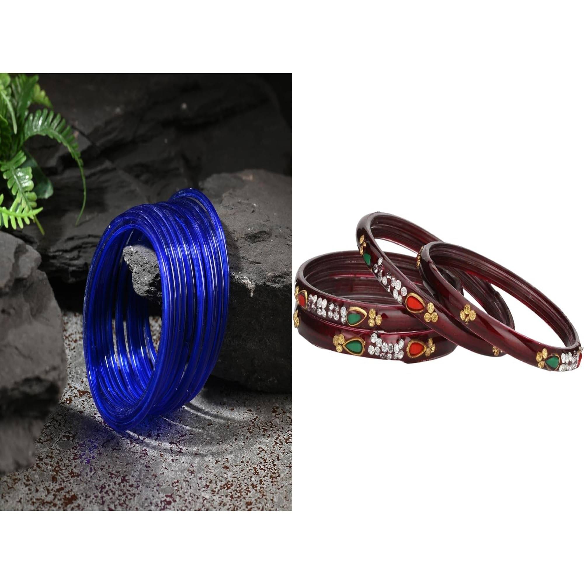 Somil Multicolor Bangle Set ( Pack of 2 ) Somil Multicolor Bangle Set ( Pack of 2 )