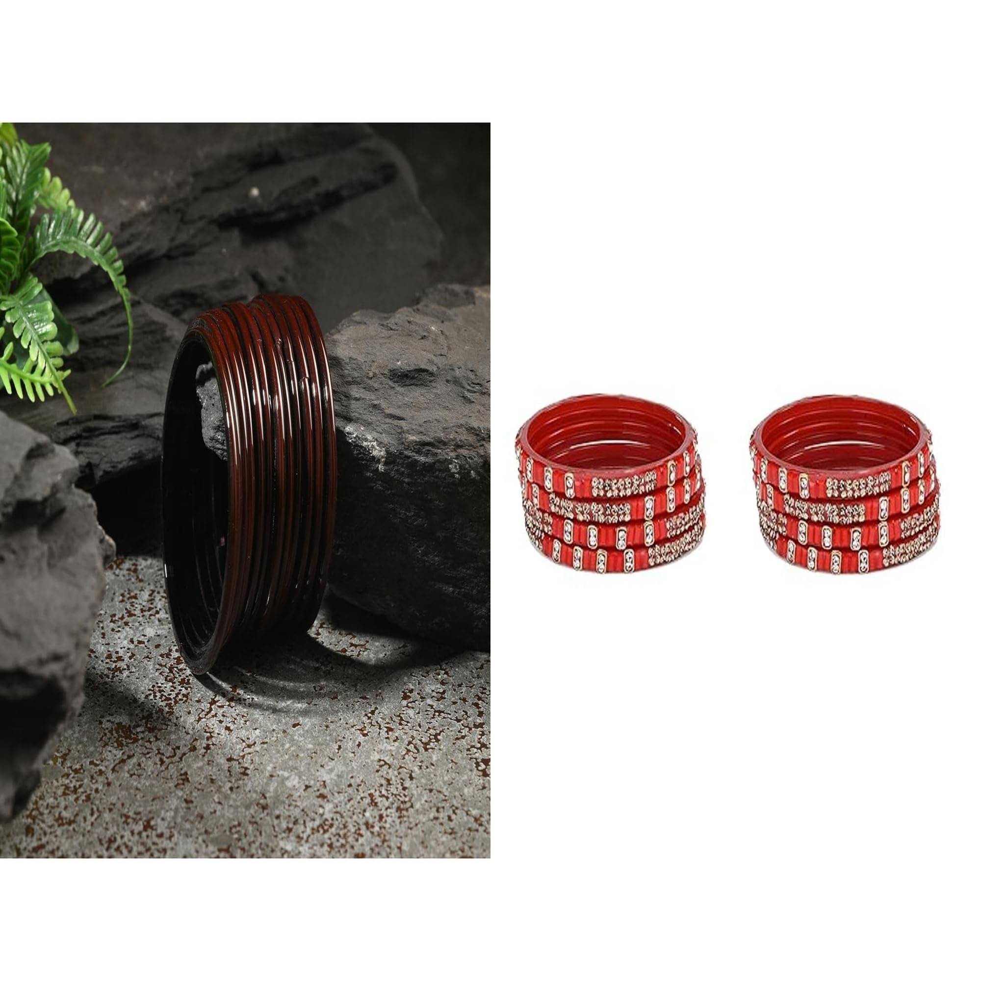     			Somil Multicolor Bangle Set ( Pack of 2 )