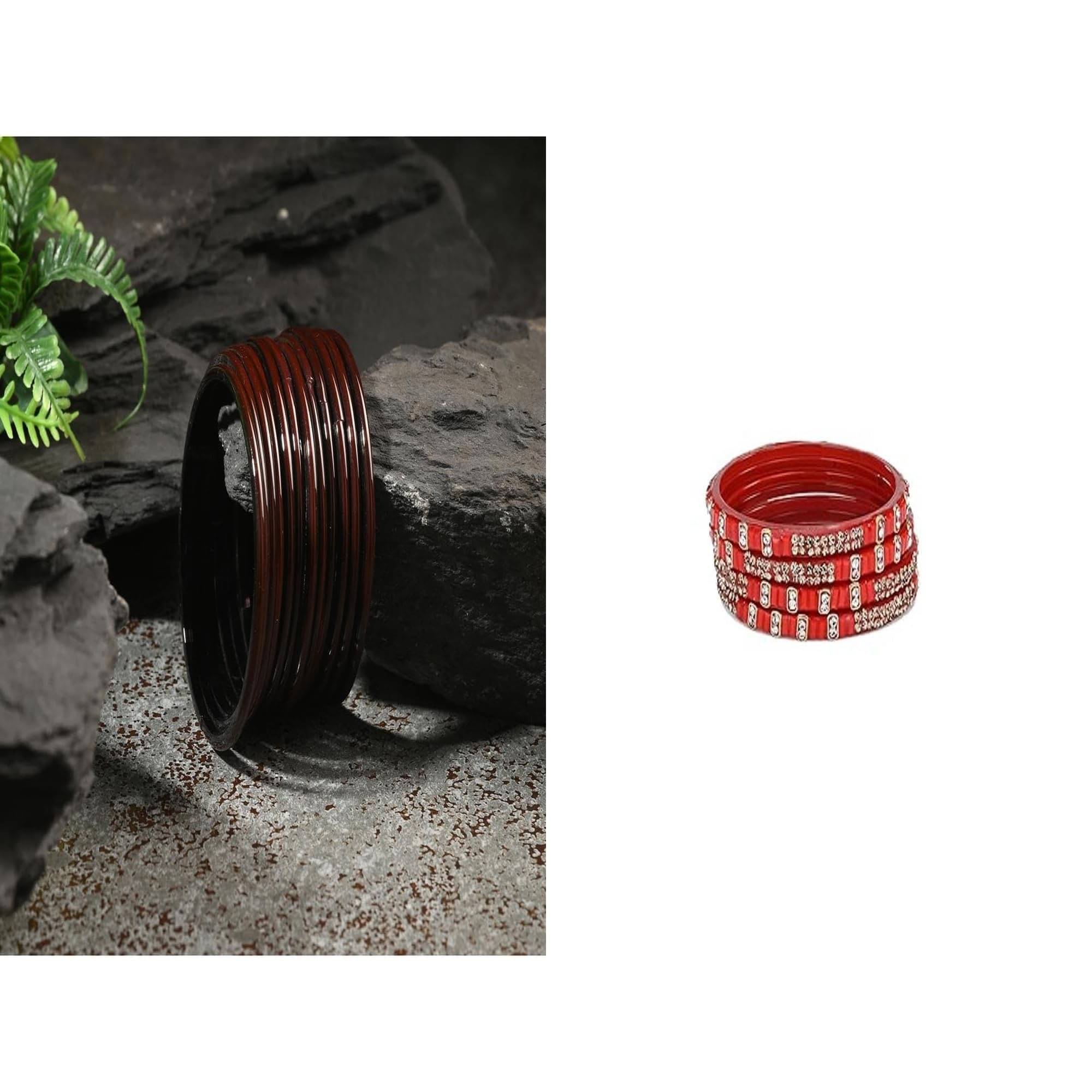     			Somil Multicolor Bangle Set ( Pack of 2 )