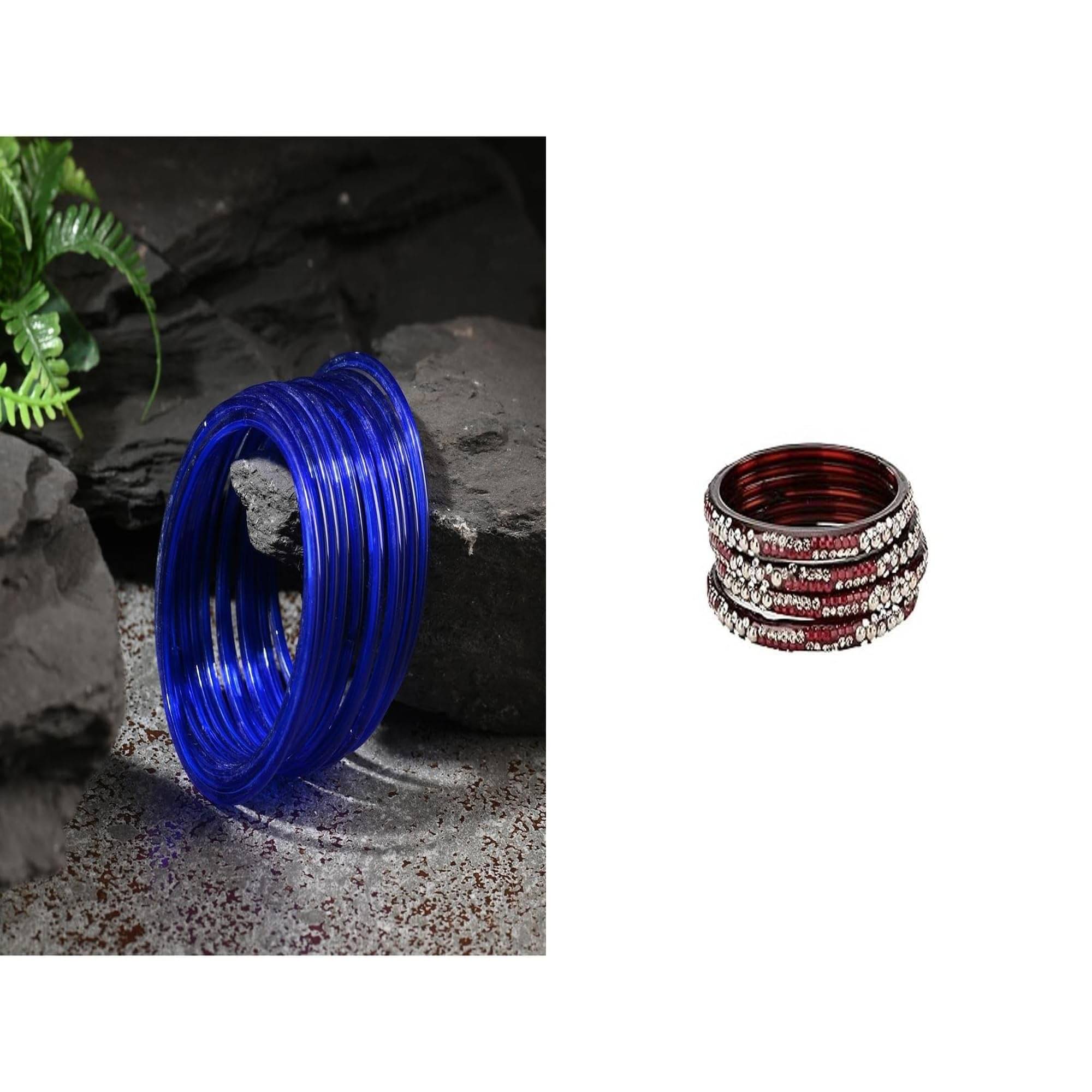     			Somil Multicolor Bangle Set ( Pack of 2 )