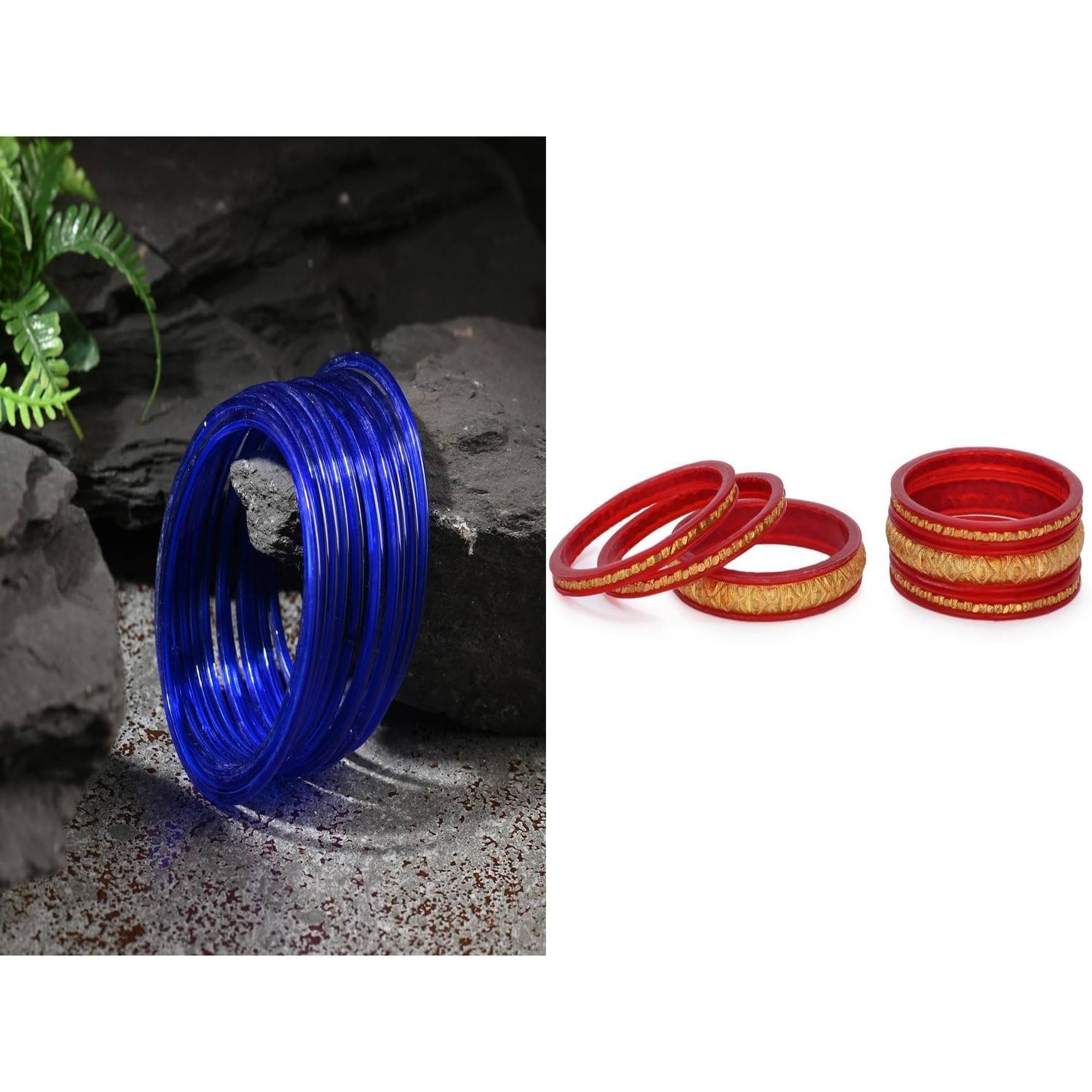     			Somil Multicolor Bangle Set ( Pack of 2 )