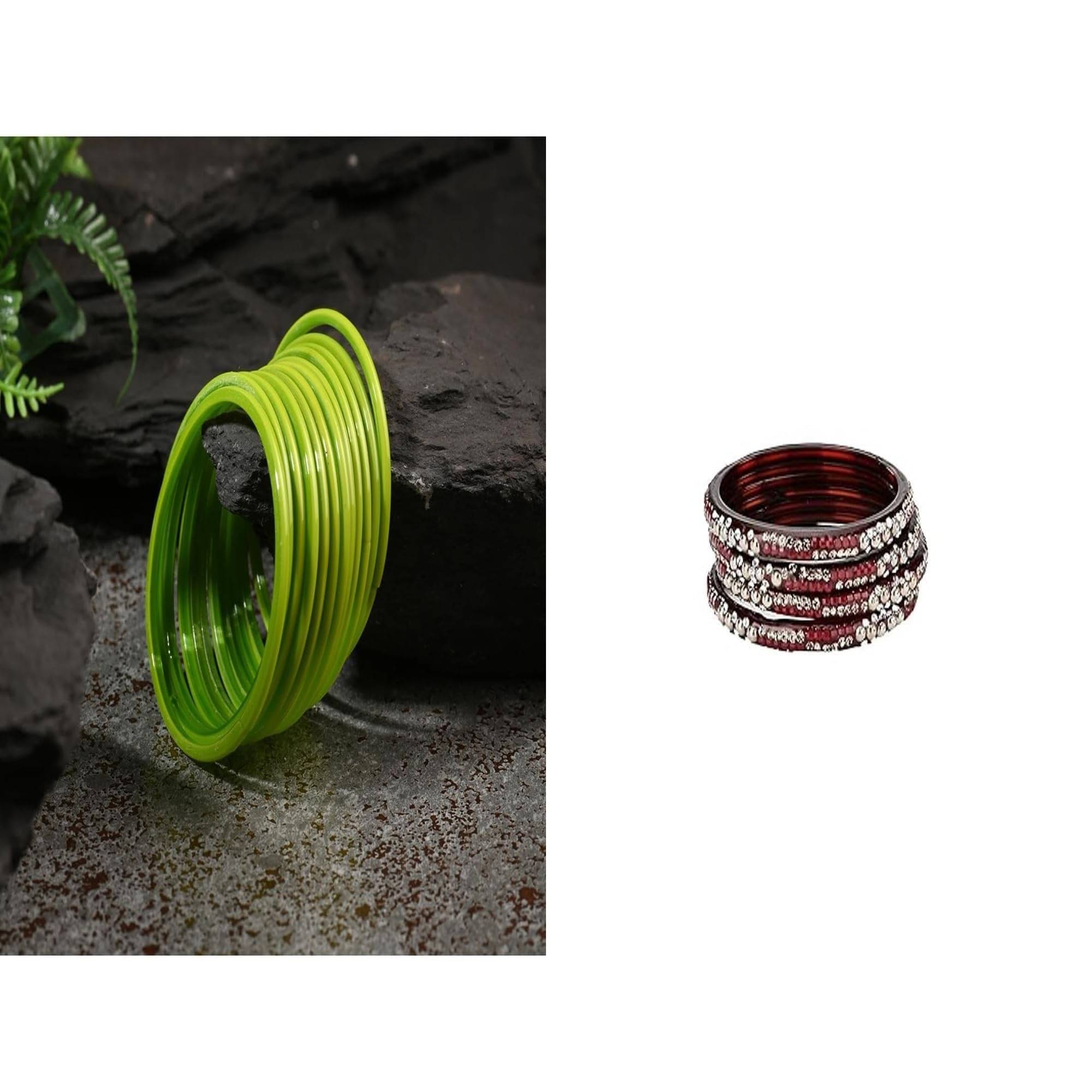 Somil Multicolor Bangle Set ( Pack of 2 )     			Somil Multicolor Bangle Set ( Pack of 2 )