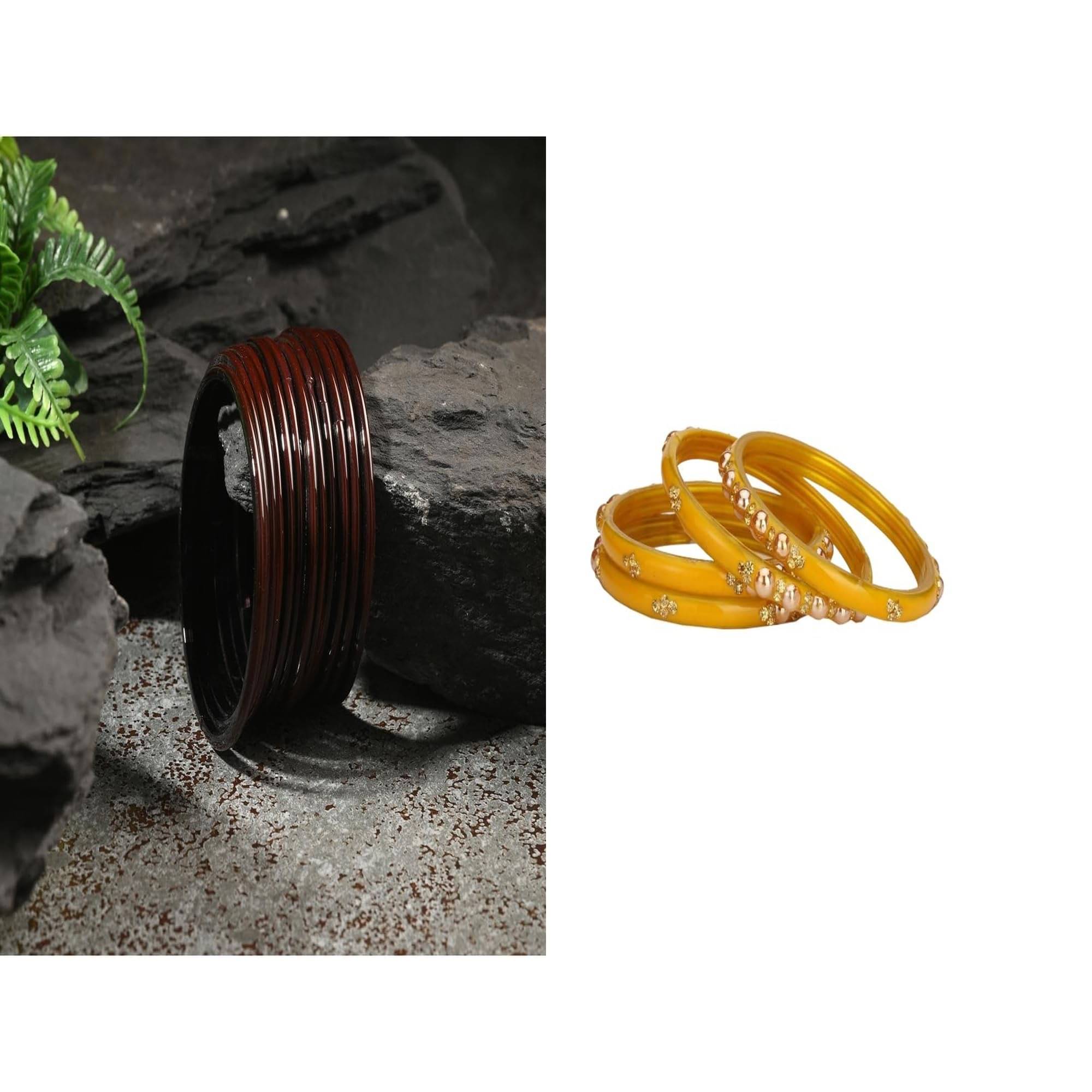     			Somil Multicolor Bangle Set ( Pack of 2 )
