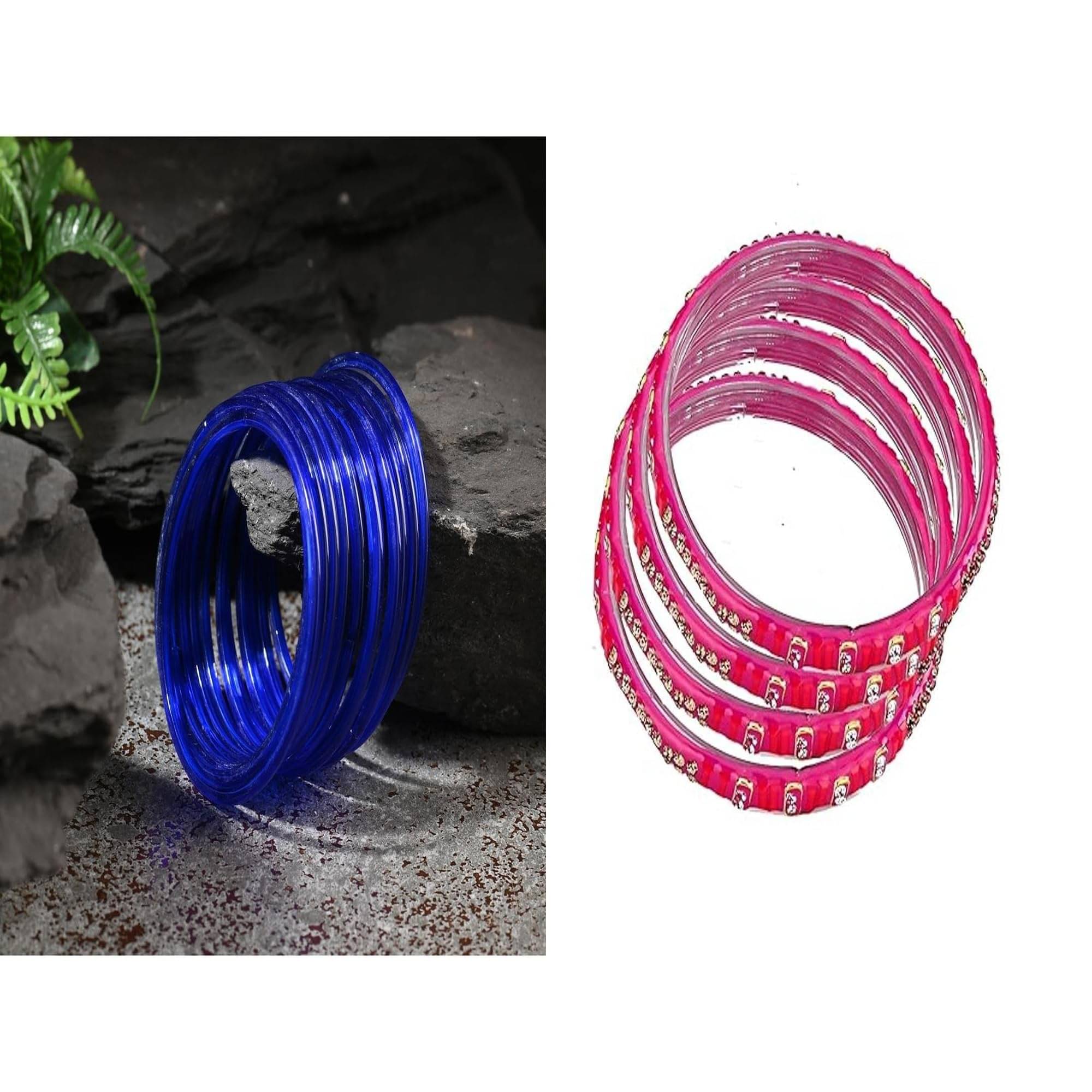     			Somil Multicolor Bangle Set ( Pack of 2 )