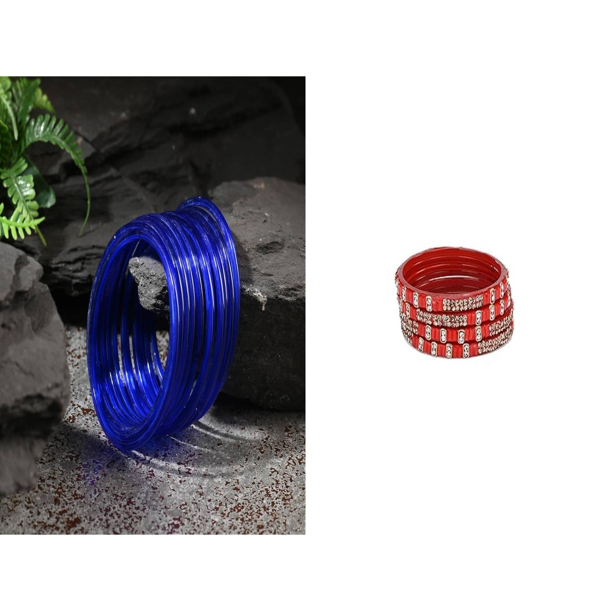     			Somil Multicolor Bangle Set ( Pack of 2 )