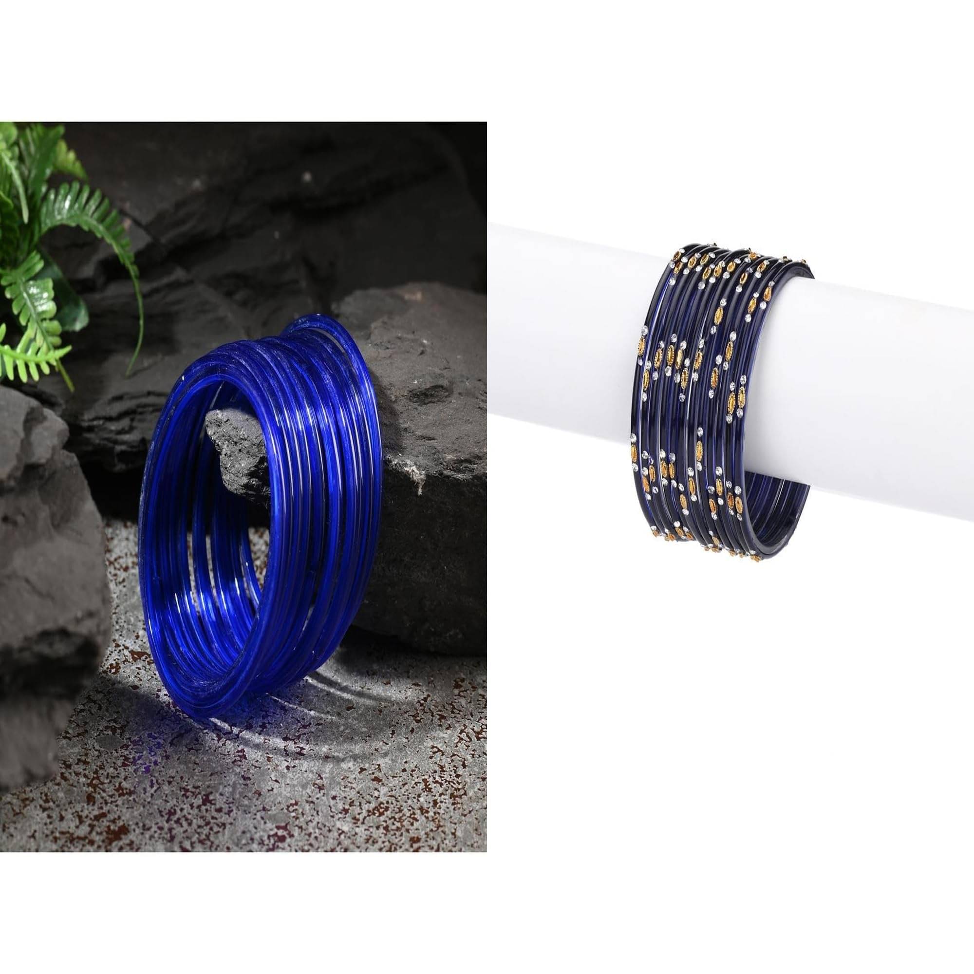     			Somil Multicolor Bangle Set ( Pack of 2 )