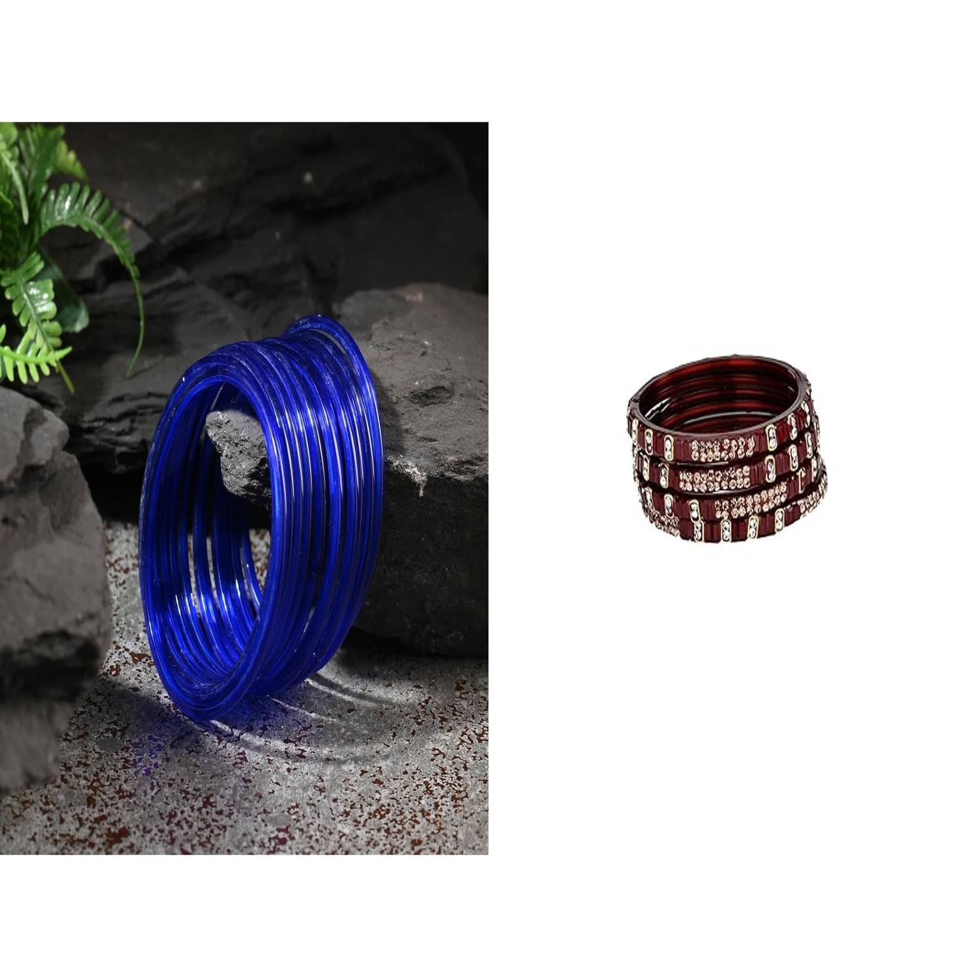     			Somil Multicolor Bangle Set ( Pack of 2 )