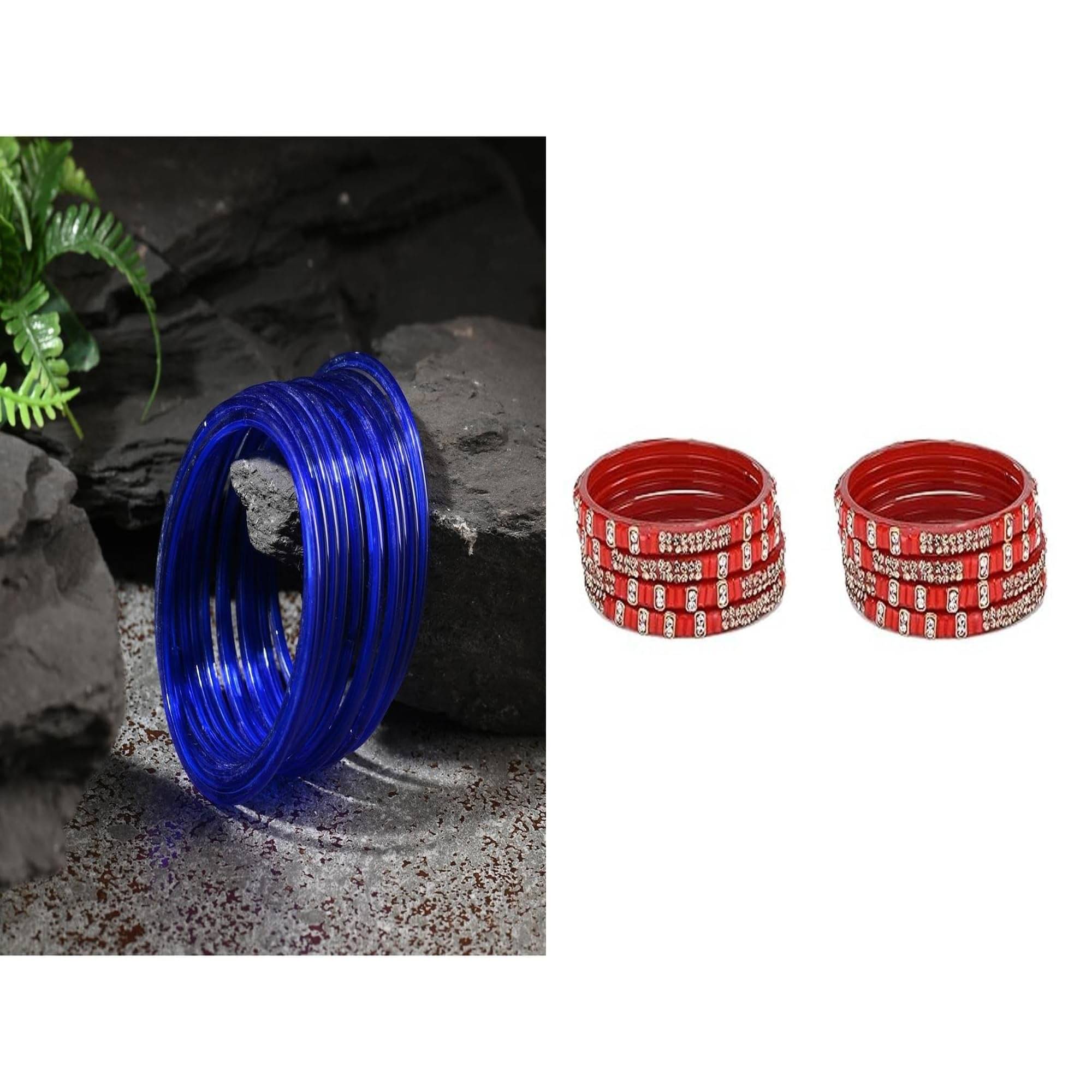     			Somil Multicolor Bangle Set ( Pack of 2 )