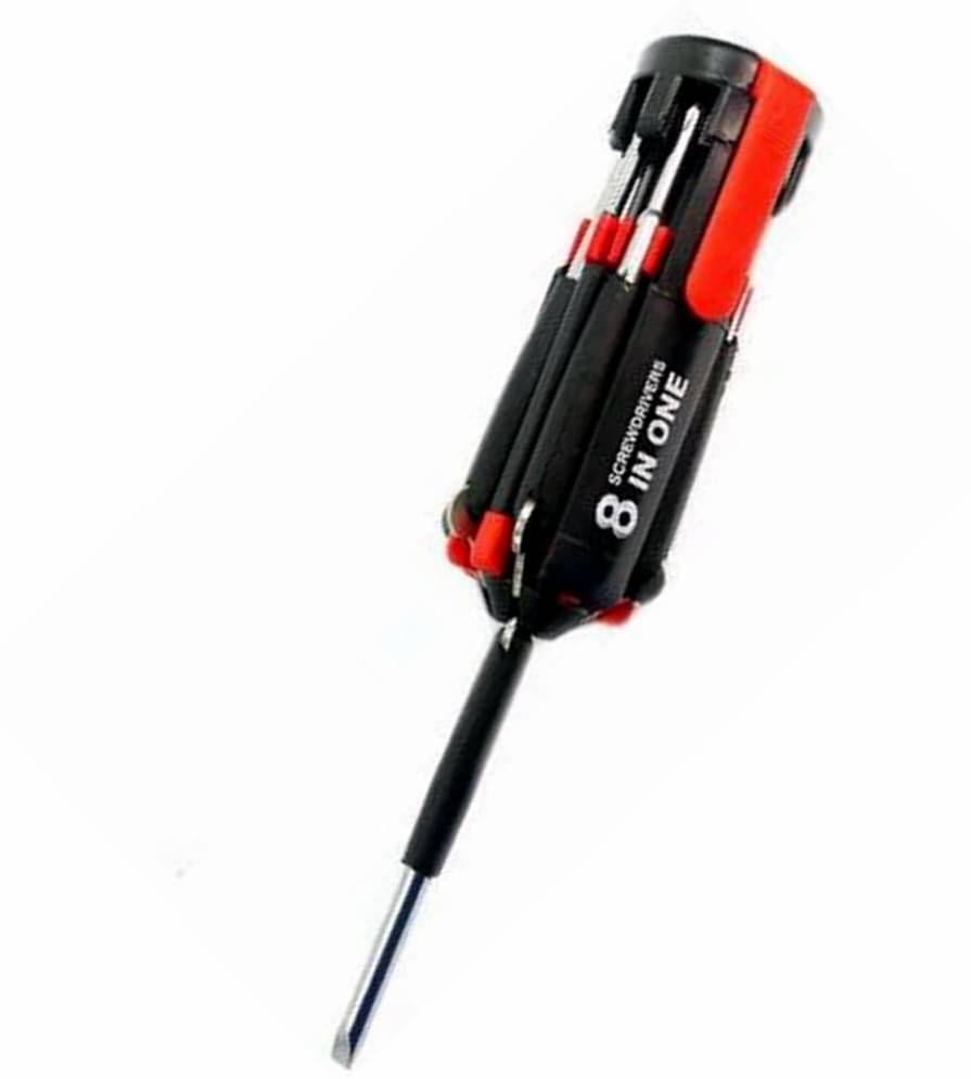 8-In-1 Tool Set Multi-Functional Screwdriver Tool Kit with LED Torch F Z-895 8-In-1 Tool Set Multi-Functional Screwdriver Tool Kit with LED Torch F Z-895