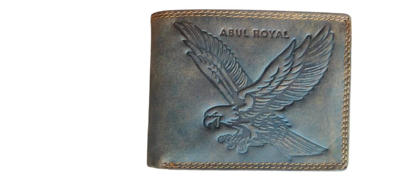     			ABUL ROYAL Leather Printed Men's Two Fold Wallet With More Than 10 Slots For Card ( Brown , Pack of 1 )