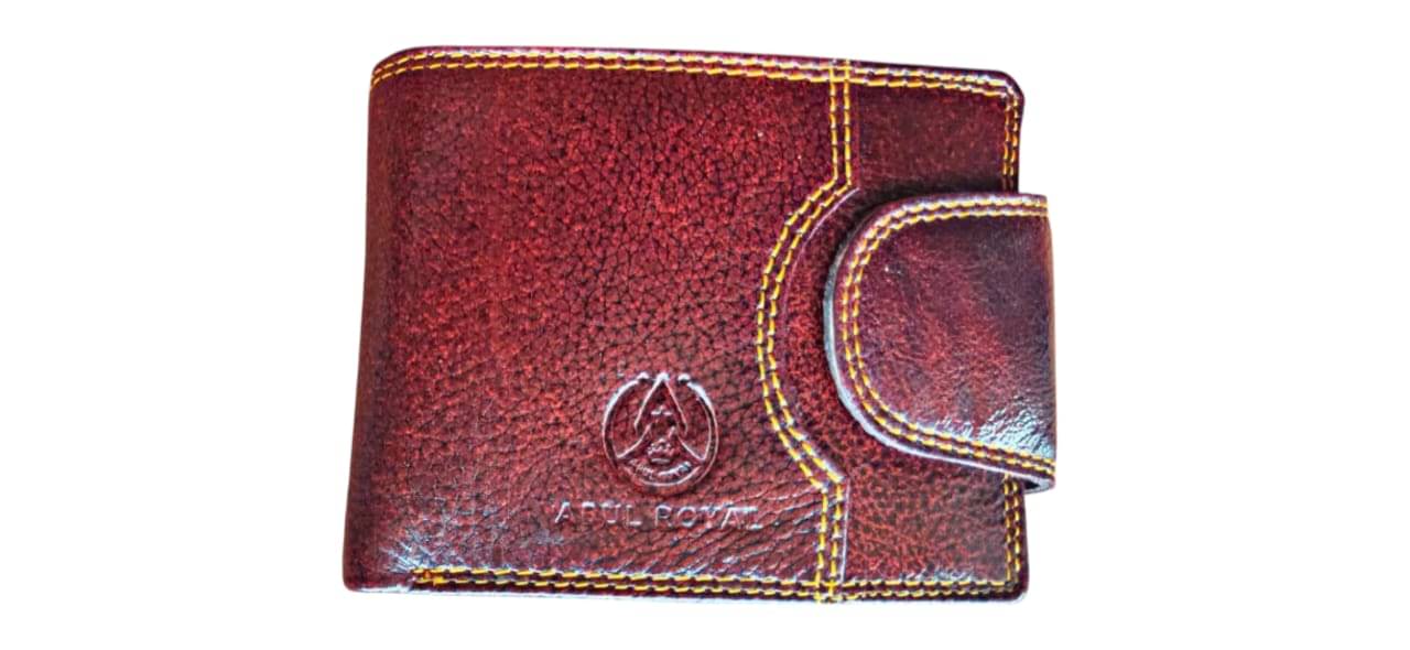     			ABUL ROYAL Leather Printed Men's Two Fold Wallet With 9 Slots For Card ( Brown , Pack of 1 )