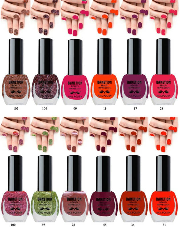    			Banetion Multi Matte Nail Polish 84 ( Pack of 12 )