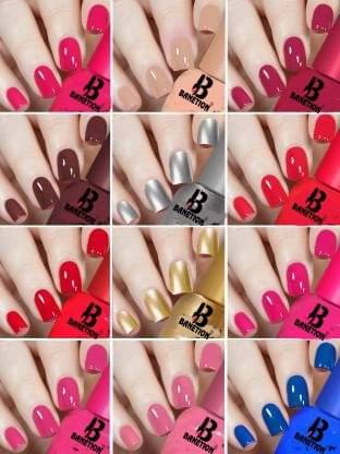     			Banetion Multi Matte Nail Polish 84 ( Pack of 12 )