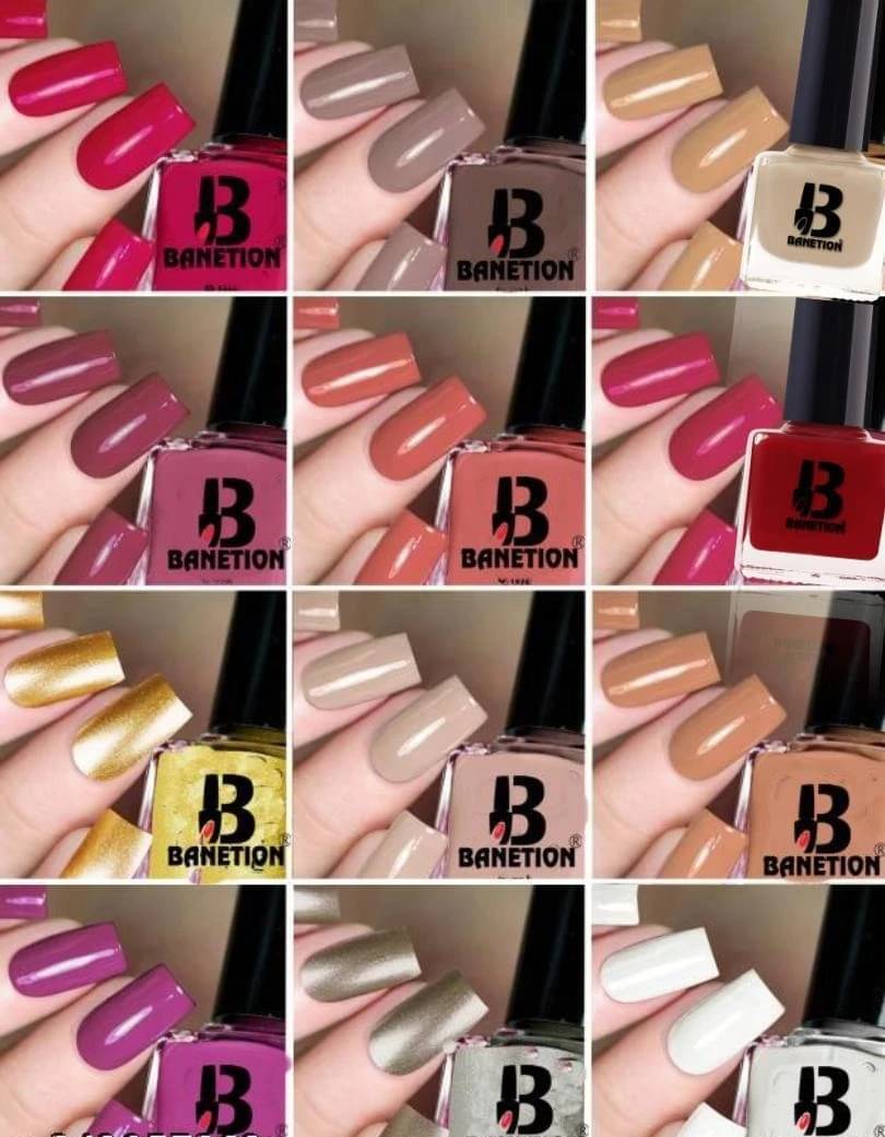     			Banetion Multi Matte Nail Polish 70 ( Pack of 12 )