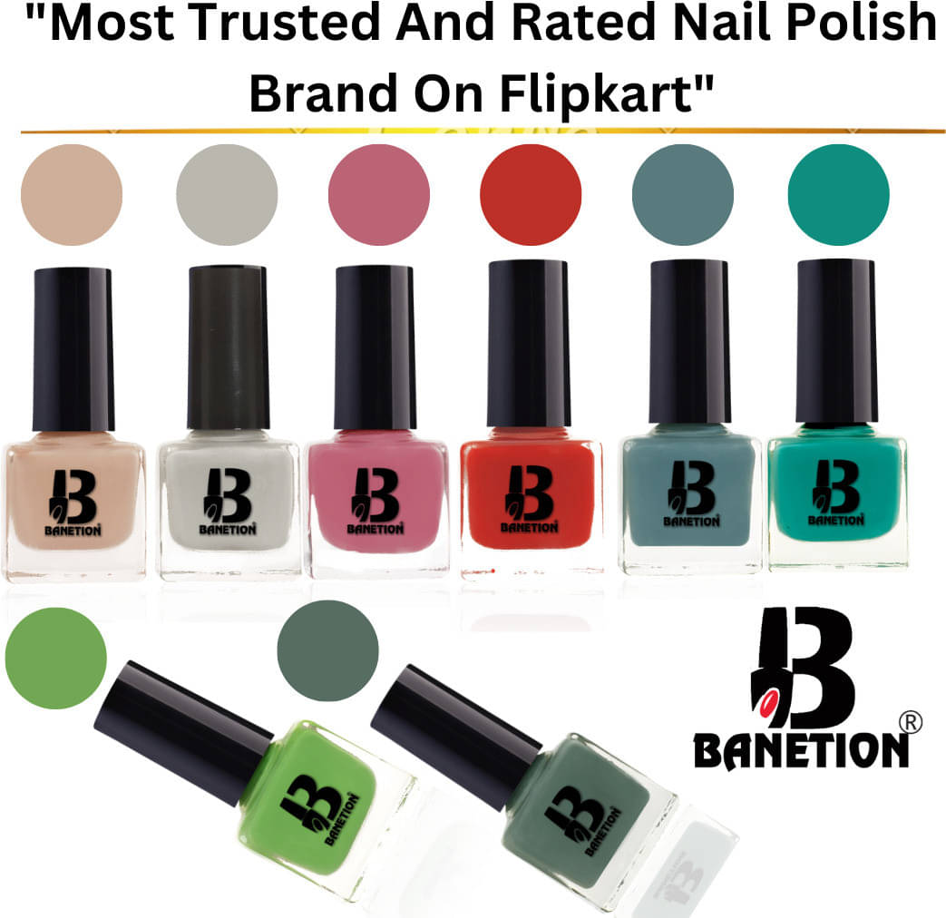     			Banetion Multi Matte Nail Polish 56 ( Pack of 8 )