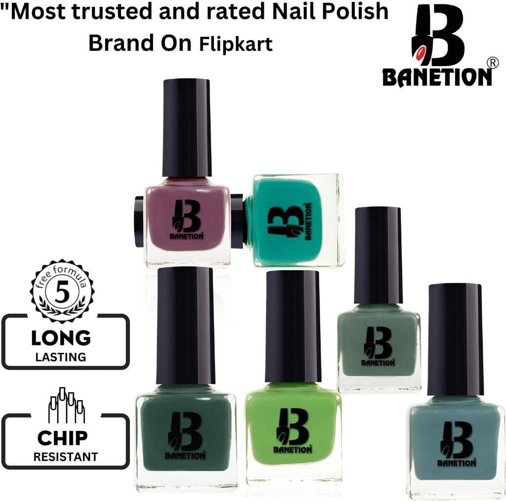     			Banetion Multi Matte Nail Polish 42 ( Pack of 6 )