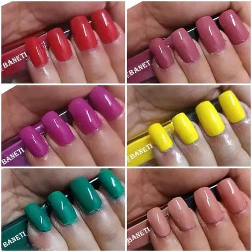     			Banetion Multi Matte Nail Polish 42 ( Pack of 6 )