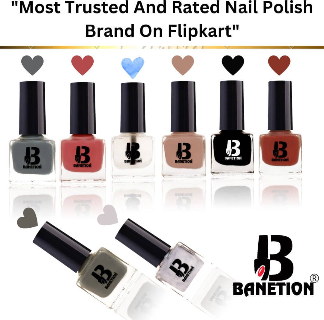     			Banetion Multi Matte Nail Polish 56 ( Pack of 8 )
