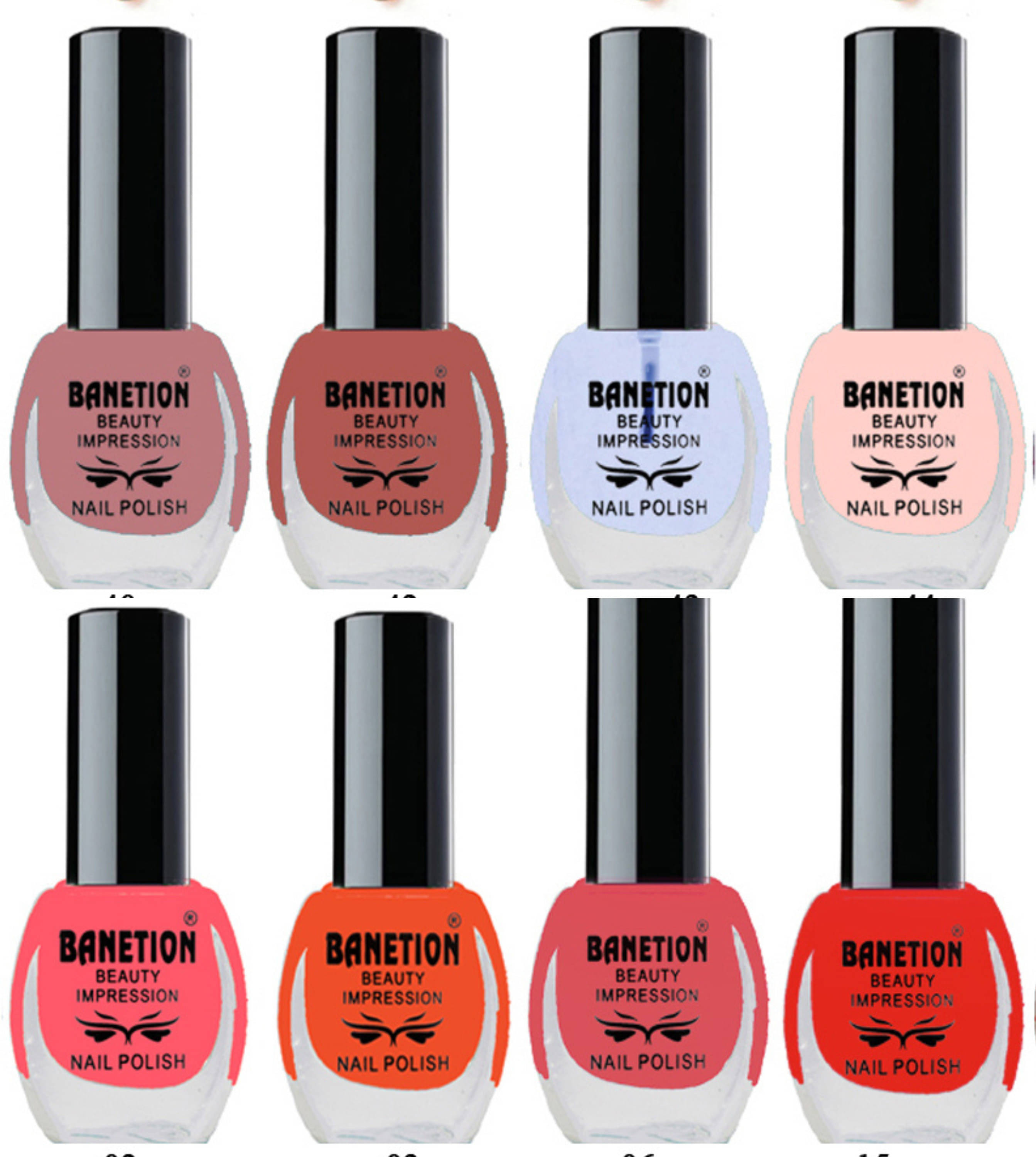     			Banetion Multi Matte Nail Polish 56 ( Pack of 8 )
