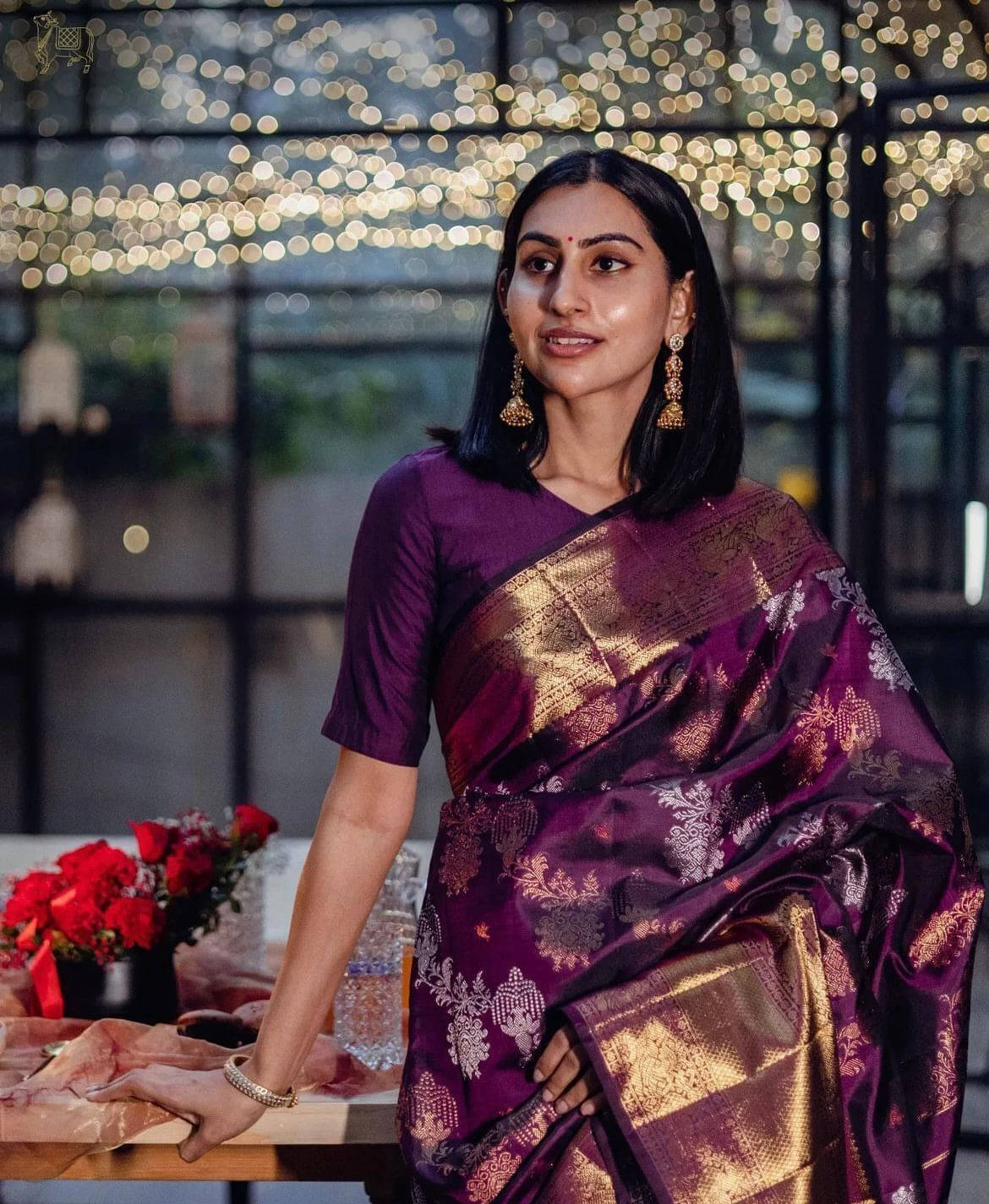 Bansari Textile Art Silk Embellished Kanjeevaram Sarees With Unstitched Blouse Piece ( Magenta ) Bansari Textile Art Silk Embellished Kanjeevaram Sarees With Unstitched Blouse Piece ( Magenta )
