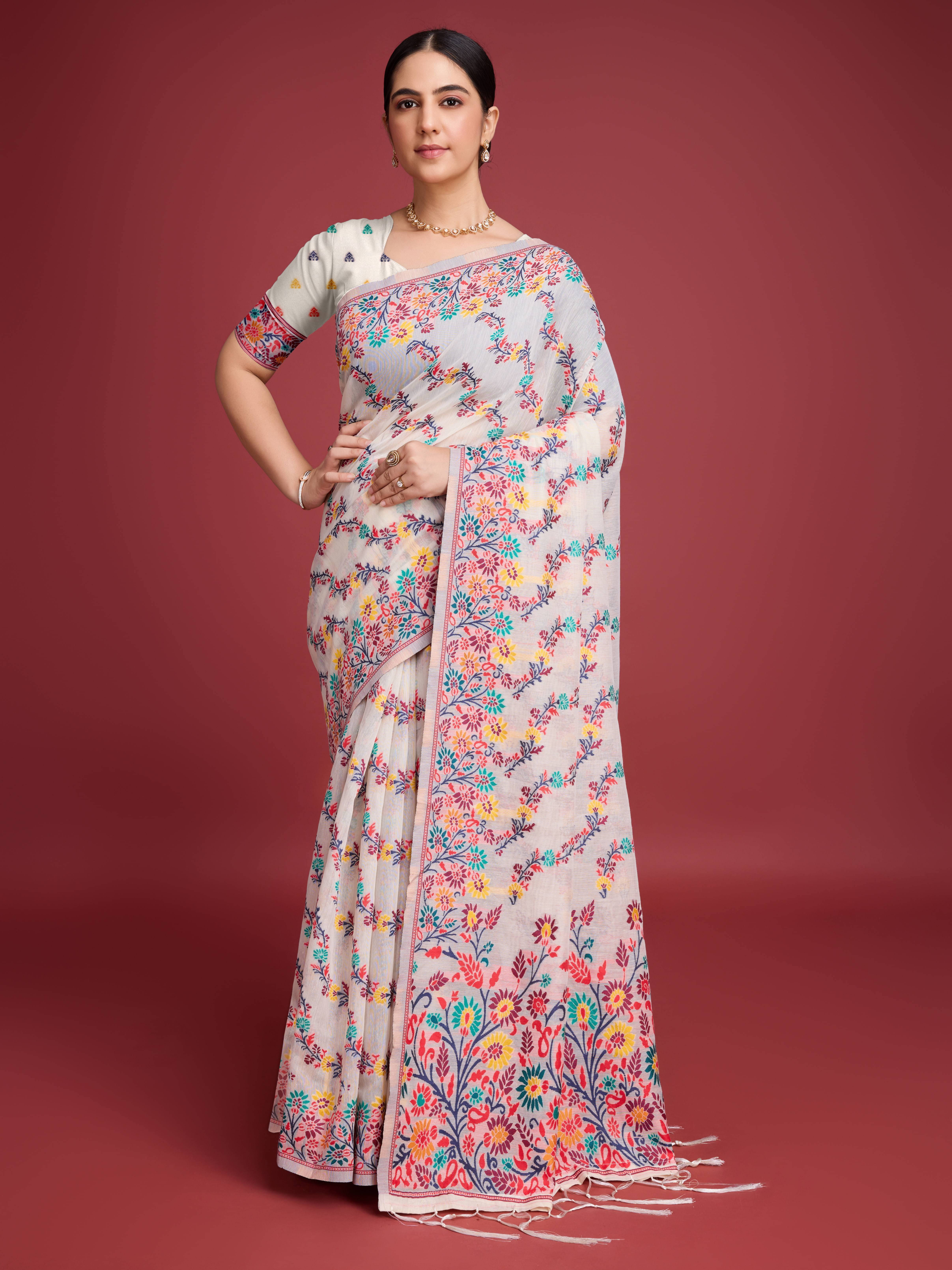 Bansari Textile Art Silk Printed Kanjeevaram Sarees With Unstitched Blouse Piece ( Red ) Bansari Textile Art Silk Printed Kanjeevaram Sarees With Unstitched Blouse Piece ( Red )