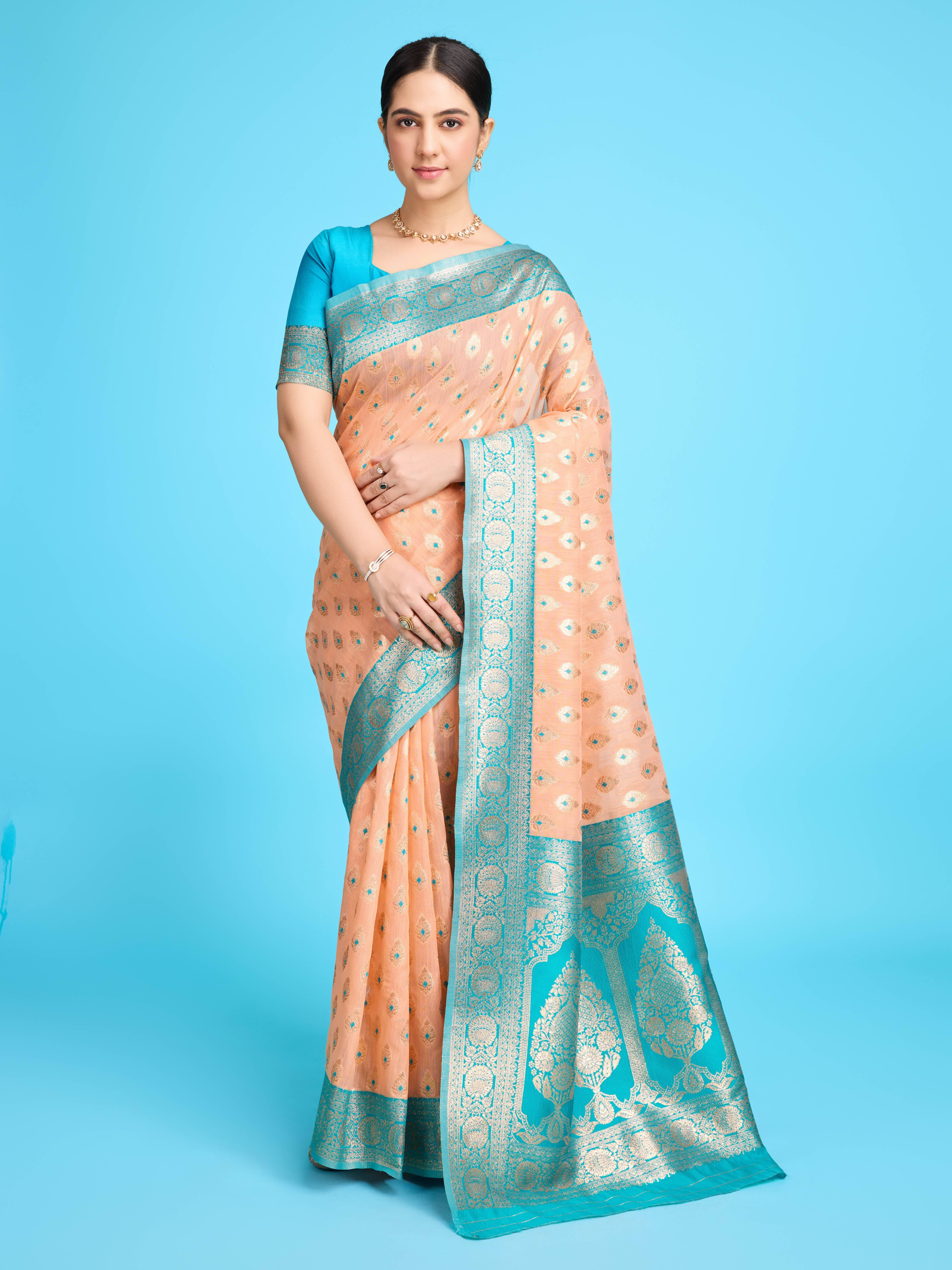     			Bansari Textile Art Silk Printed Kanjeevaram Sarees With Unstitched Blouse Piece ( Pink )