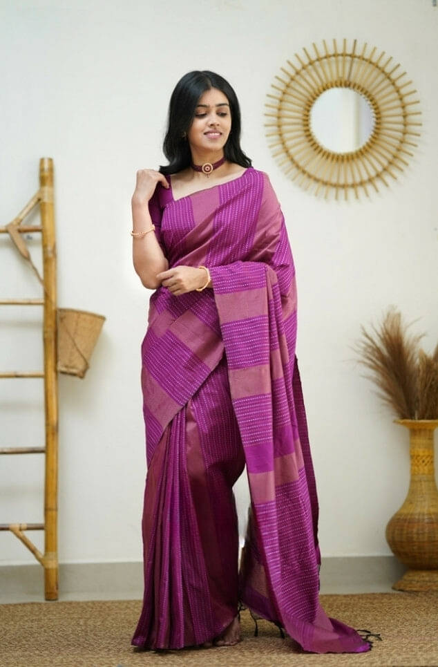 Bansari Textile Art Silk Printed Kanjeevaram Sarees With Unstitched Blouse Piece ( Pink ) Bansari Textile Art Silk Printed Kanjeevaram Sarees With Unstitched Blouse Piece ( Pink )
