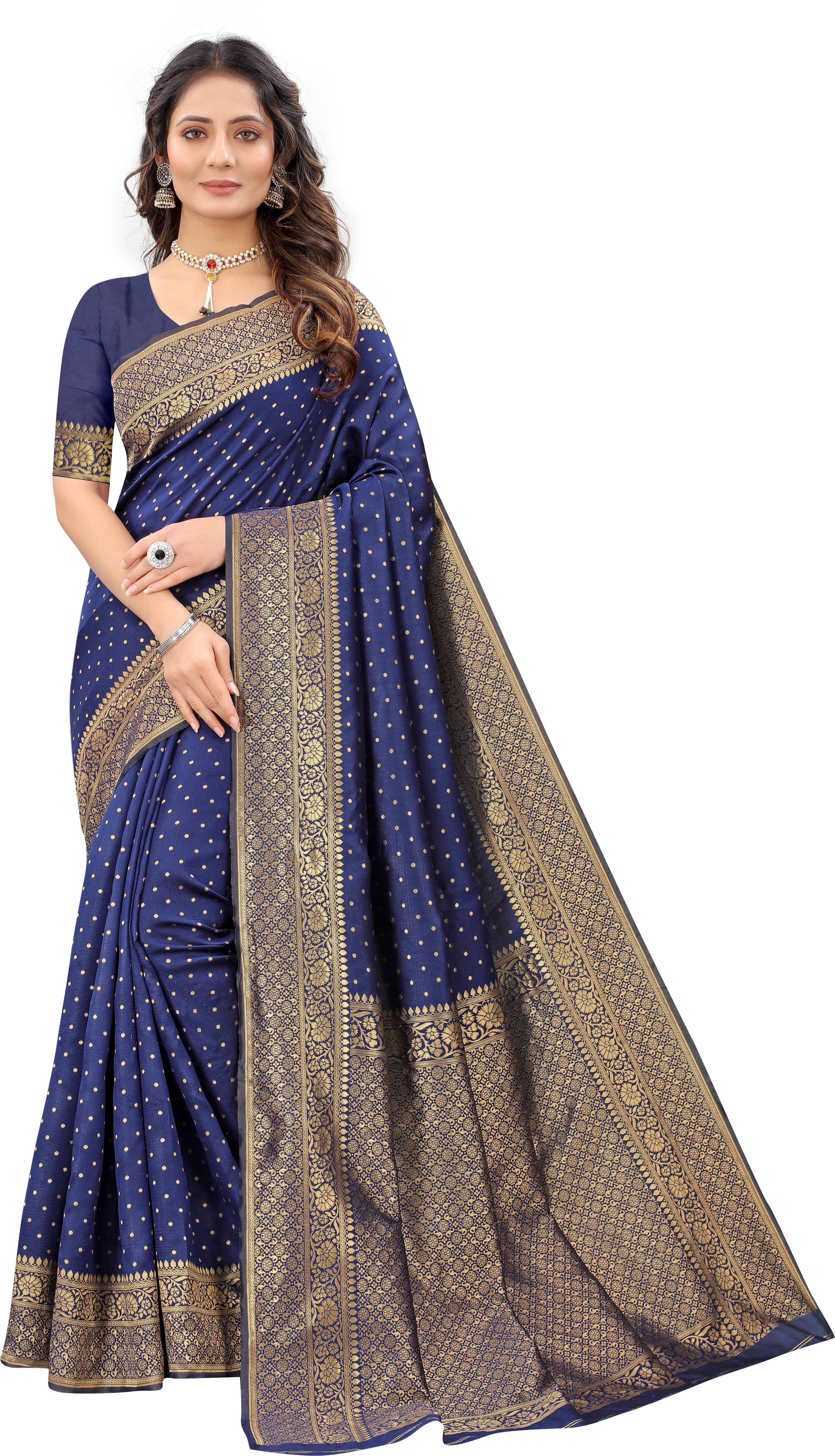 Bansari Textile Art Silk Self Design Kanjeevaram Sarees With Unstitched Blouse Piece ( Blue )     			Bansari Textile Art Silk Self Design Kanjeevaram Sarees With Unstitched Blouse Piece ( Blue )