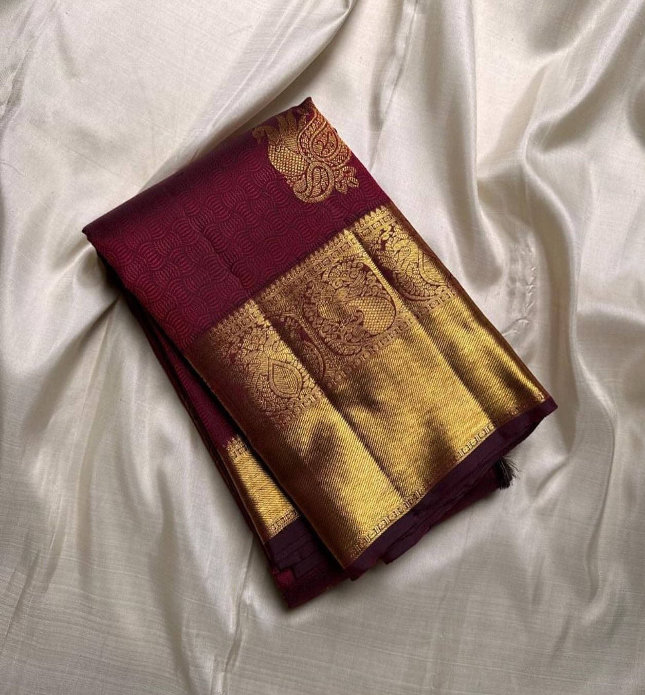     			Bansari Textile Art Silk Woven Banarasi saree With Unstitched Blouse Piece ( Maroon )