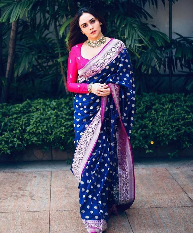 Bansari Textile Art Silk Woven Banarasi saree With Unstitched Blouse Piece ( Blue ) Bansari Textile Art Silk Woven Banarasi saree With Unstitched Blouse Piece ( Blue )