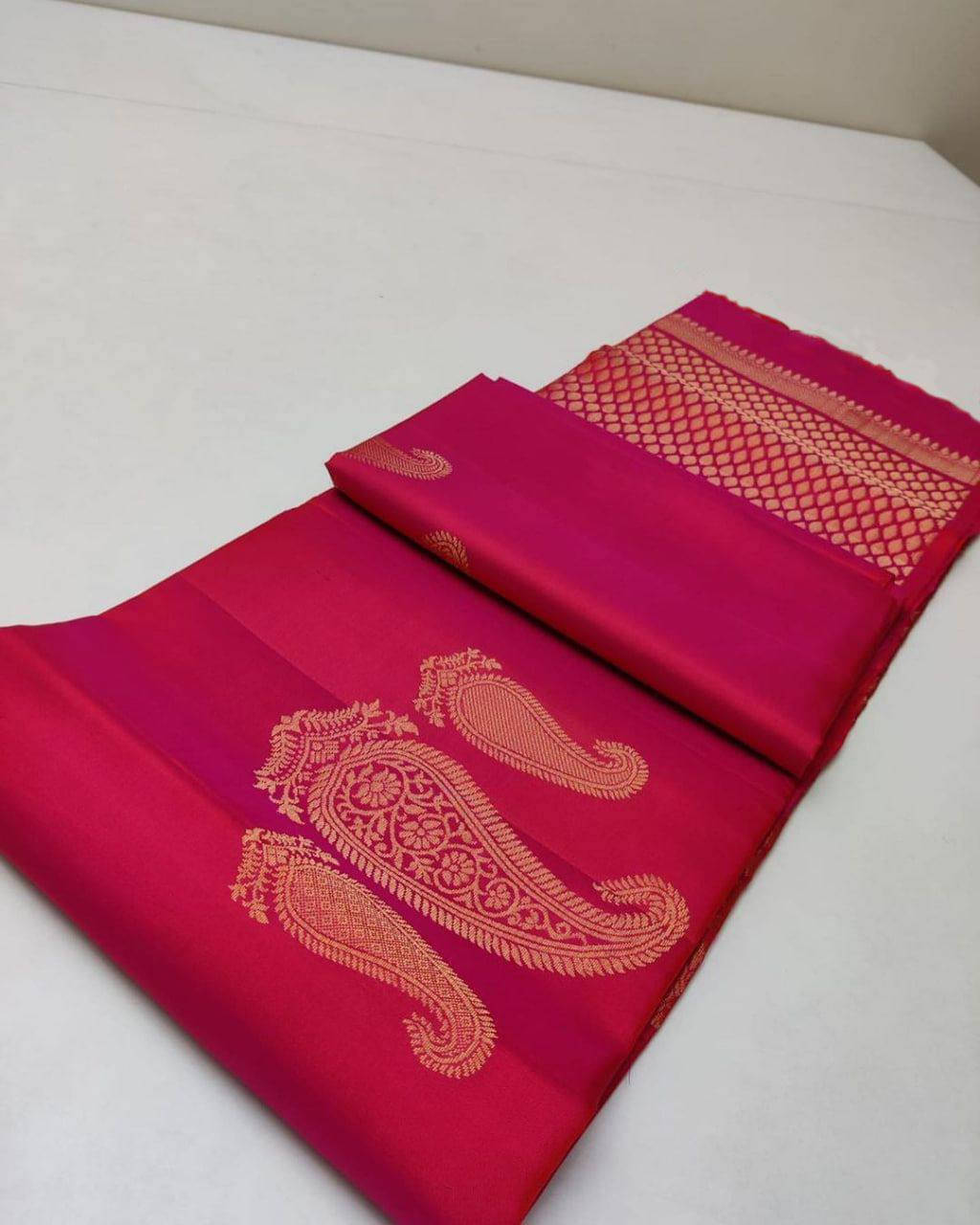 Bansari Textile Art Silk Woven Regular Saree With Unstitched Blouse Piece ( Pink ) Bansari Textile Art Silk Woven Regular Saree With Unstitched Blouse Piece ( Pink )