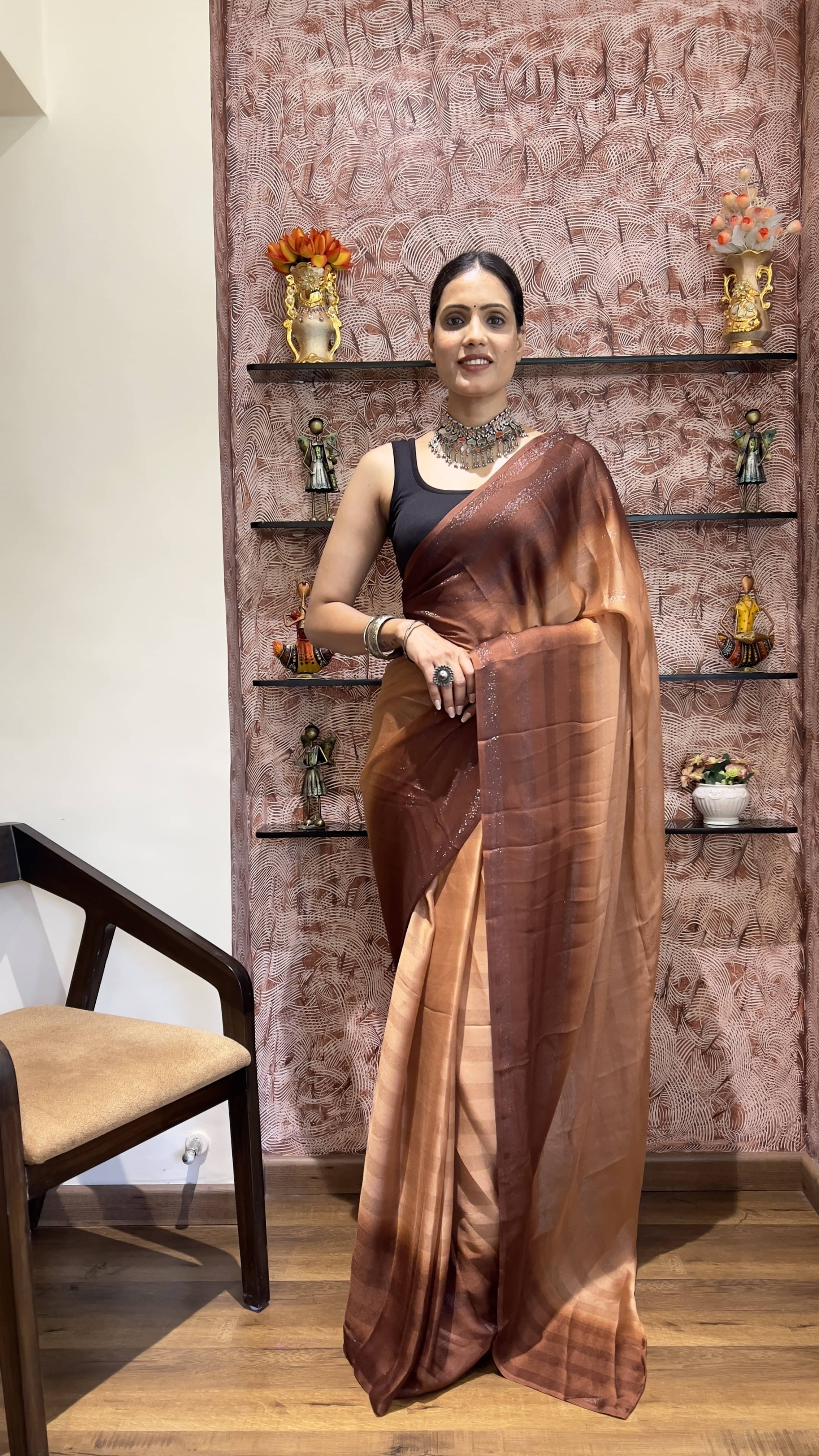     			Bansari Textile Cotton Silk Self Design Regular Saree With Unstitched Blouse Piece ( Mustard )