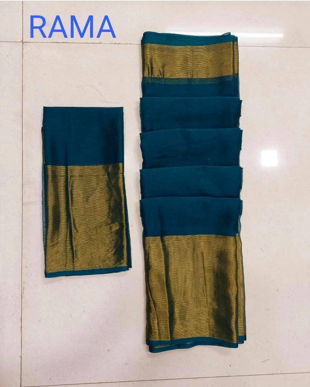     			Bansari Textile Georgette Printed Regular Saree With Stitched Blouse ( Blue )