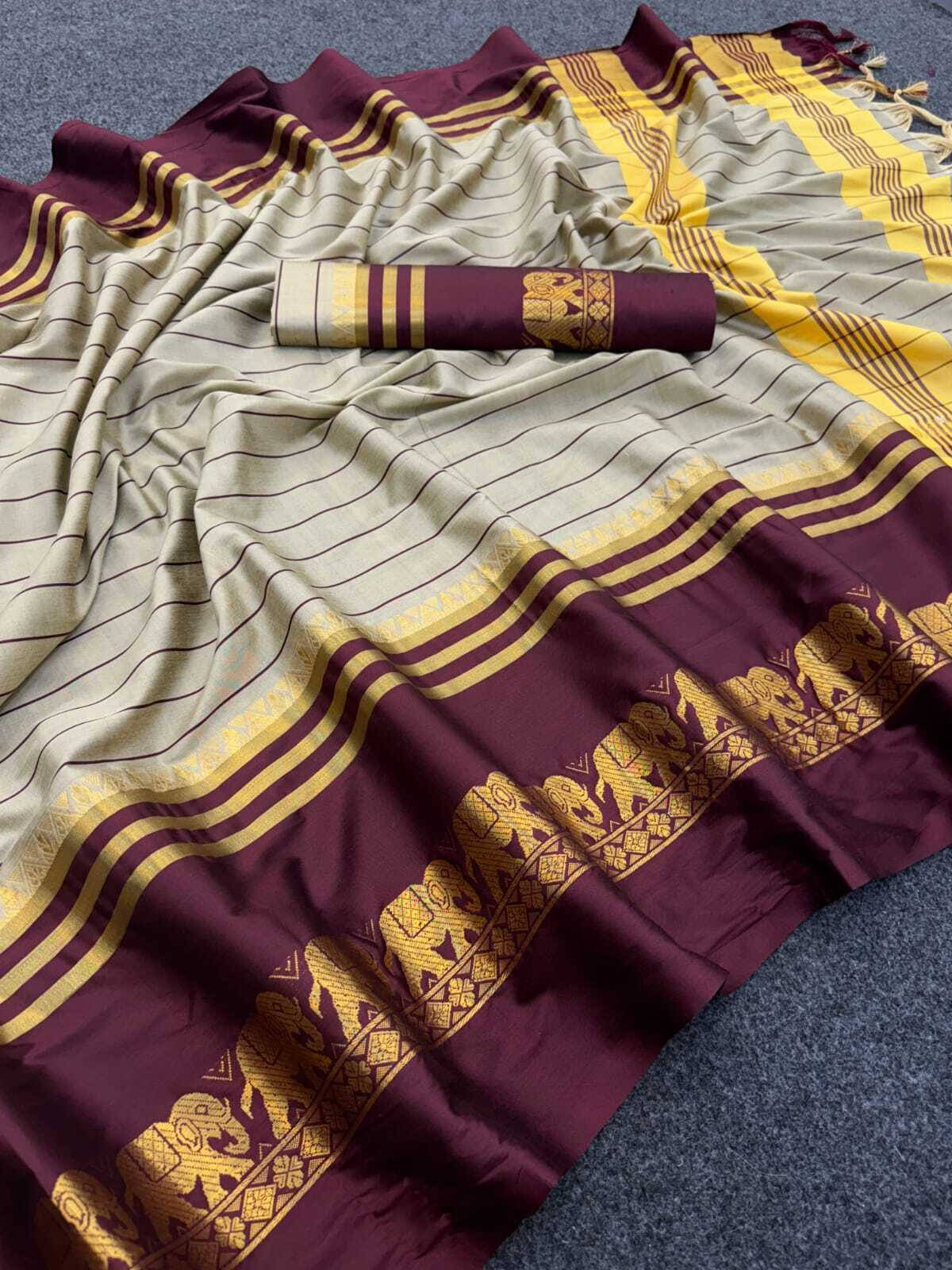 Bansari Textile Jacquard Printed Banarasi saree With Unstitched Blouse Piece ( Multicolor ) Bansari Textile Jacquard Printed Banarasi saree With Unstitched Blouse Piece ( Multicolor )