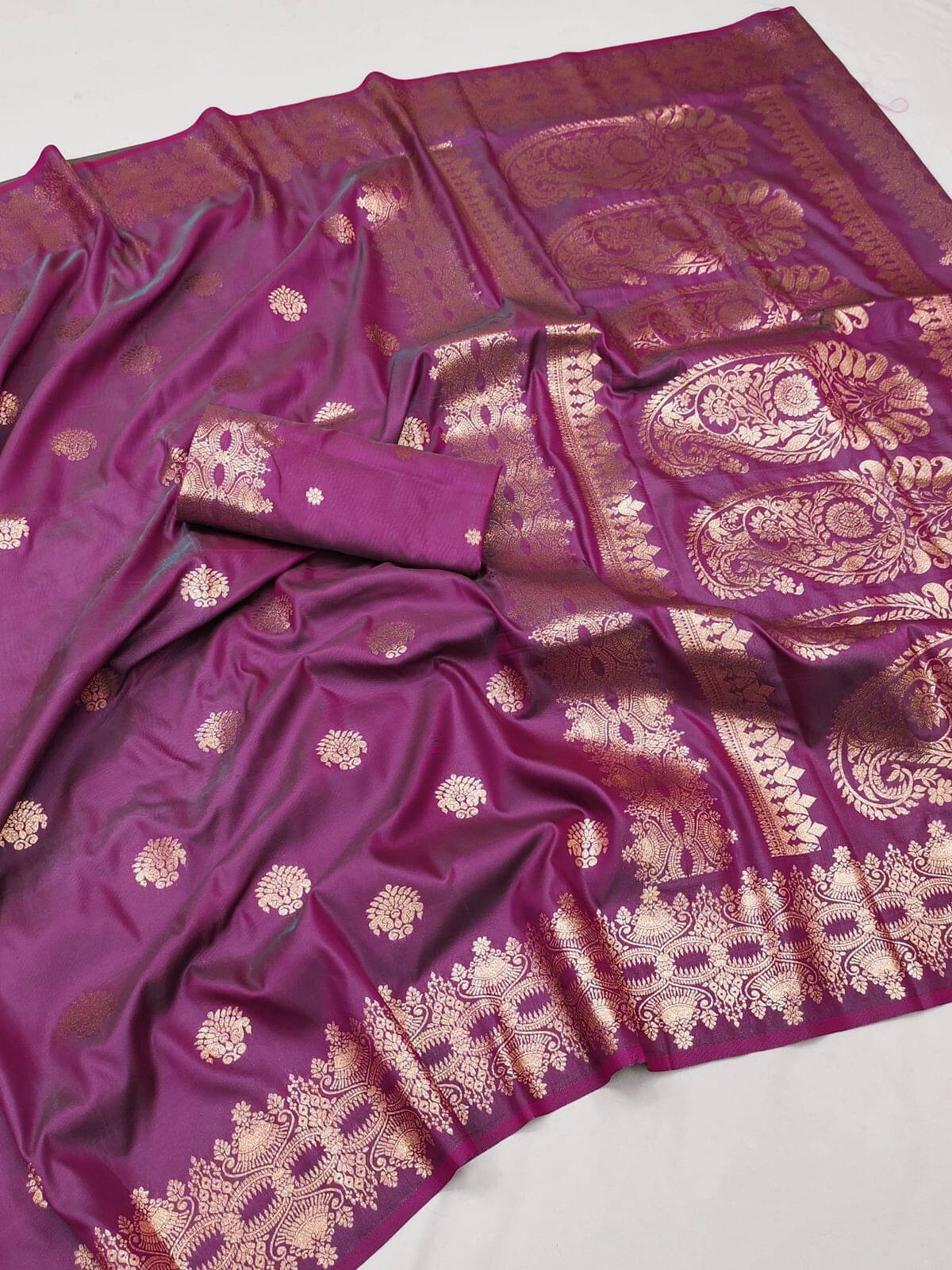 Bansari Textile Jacquard Woven Banarasi saree With Unstitched Blouse Piece ( Pink ) Bansari Textile Jacquard Woven Banarasi saree With Unstitched Blouse Piece ( Pink )