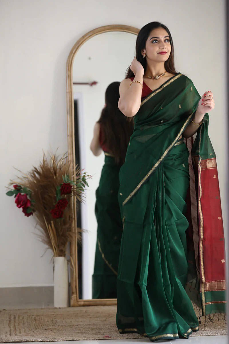 Bansari Textile Linen Self Design Regular Saree With Unstitched Blouse Piece ( Multicolor ) Bansari Textile Linen Self Design Regular Saree With Unstitched Blouse Piece ( Multicolor )