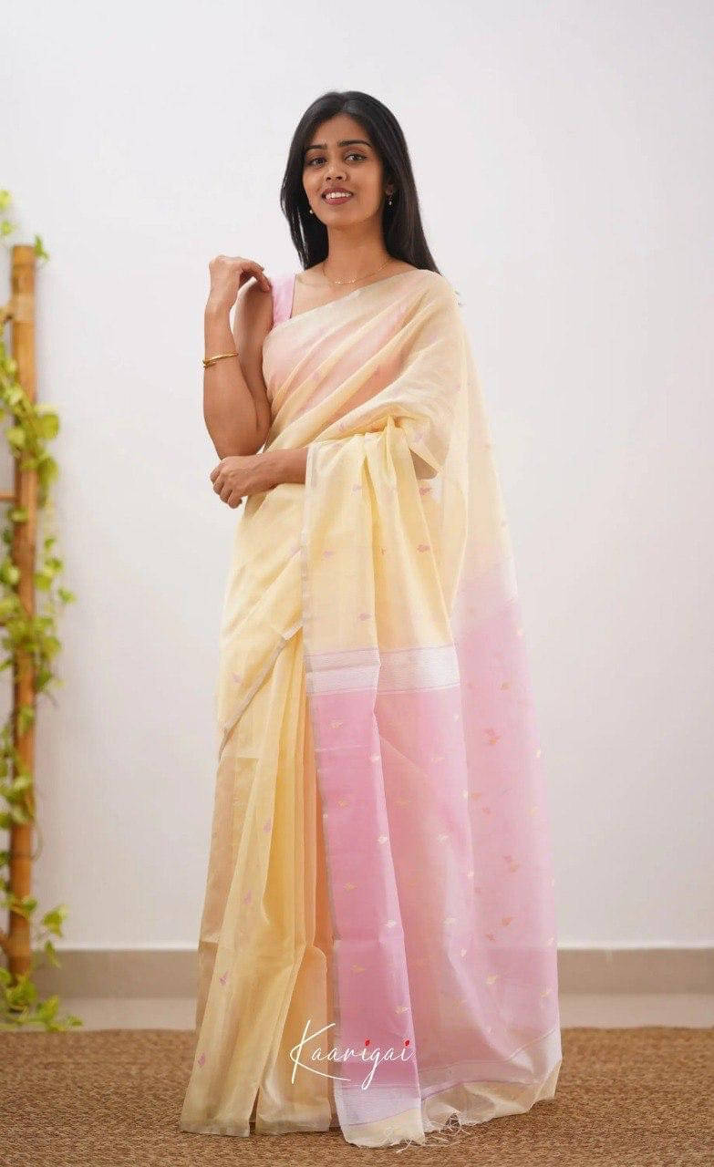     			Bansari Textile Linen Self Design Regular Saree With Unstitched Blouse Piece ( Beige )
