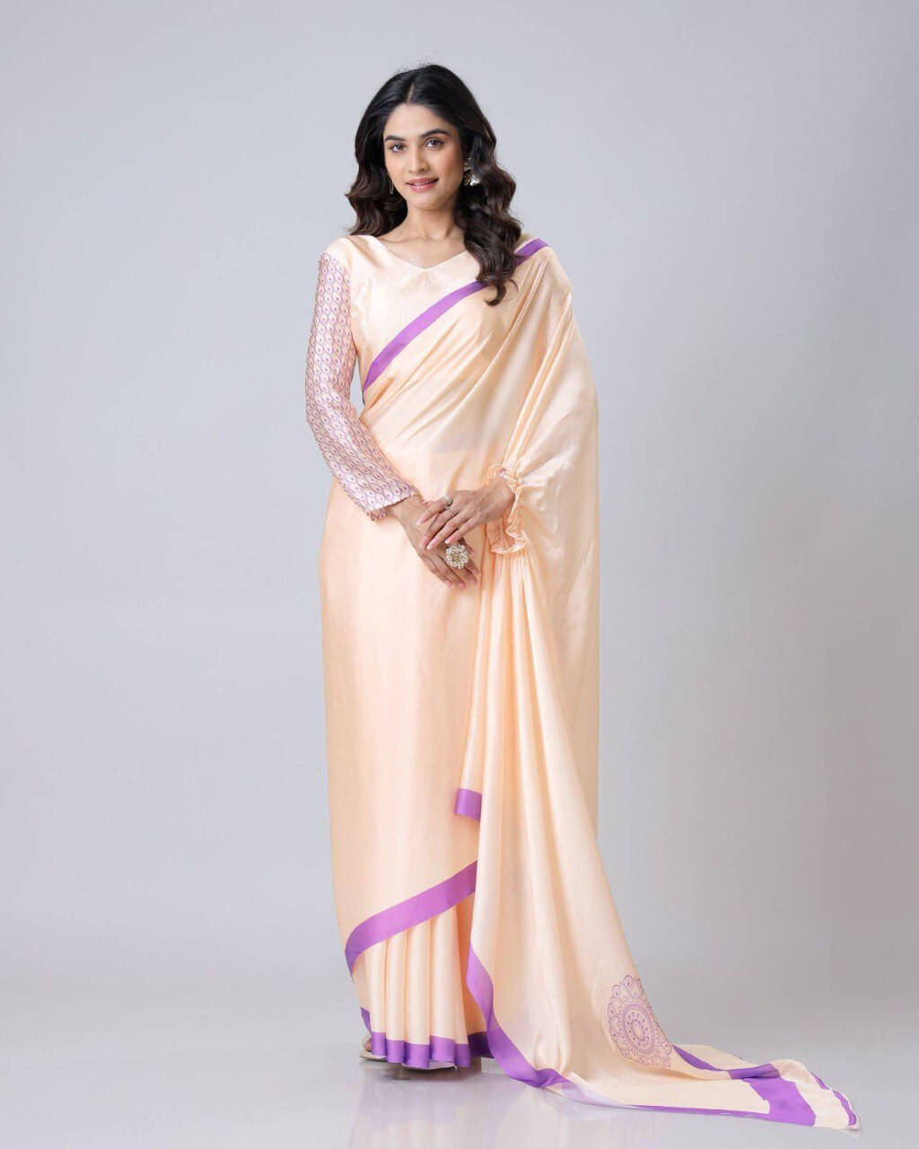 Bansari Textile Silk Blend Self Design Regular Saree With Unstitched Blouse Piece ( Pink ) Bansari Textile Silk Blend Self Design Regular Saree With Unstitched Blouse Piece ( Pink )