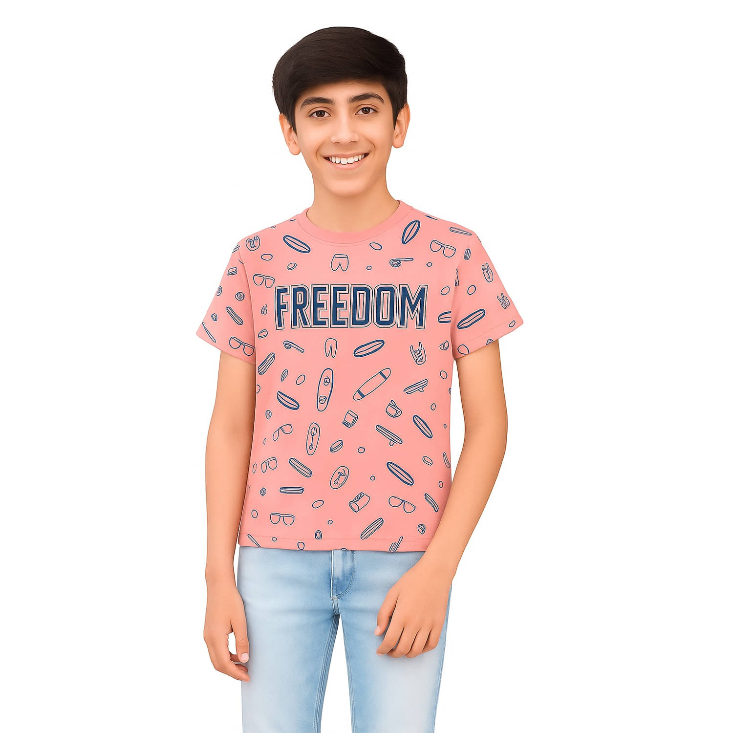     			Billyball Pack of 1 Boys & Girls Cotton T-Shirt ( Pink )